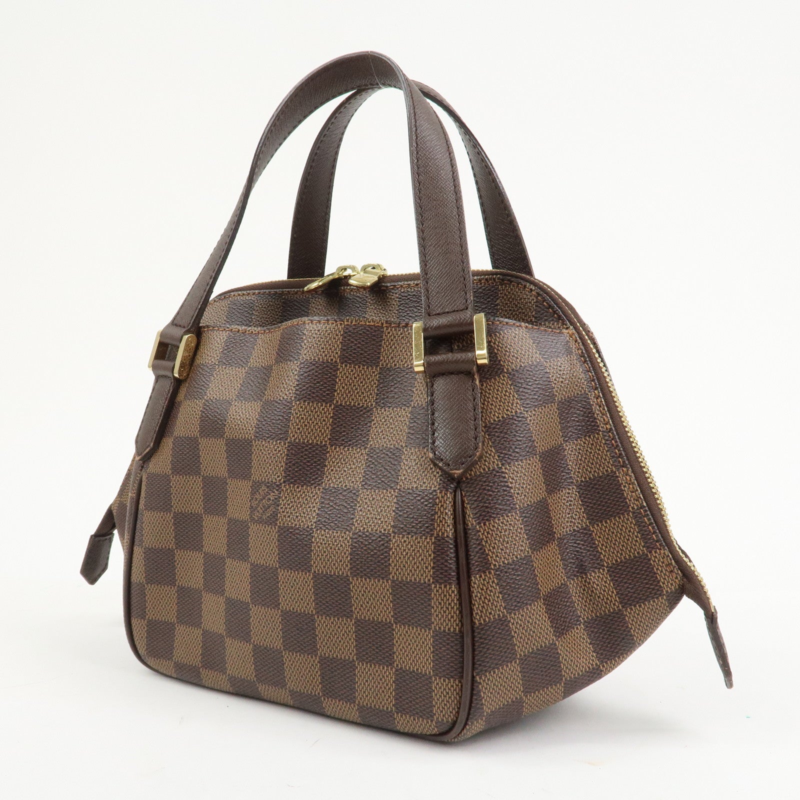 Louis Vuitton Damier Canvas Belem PM Hand Bag Brown N51173