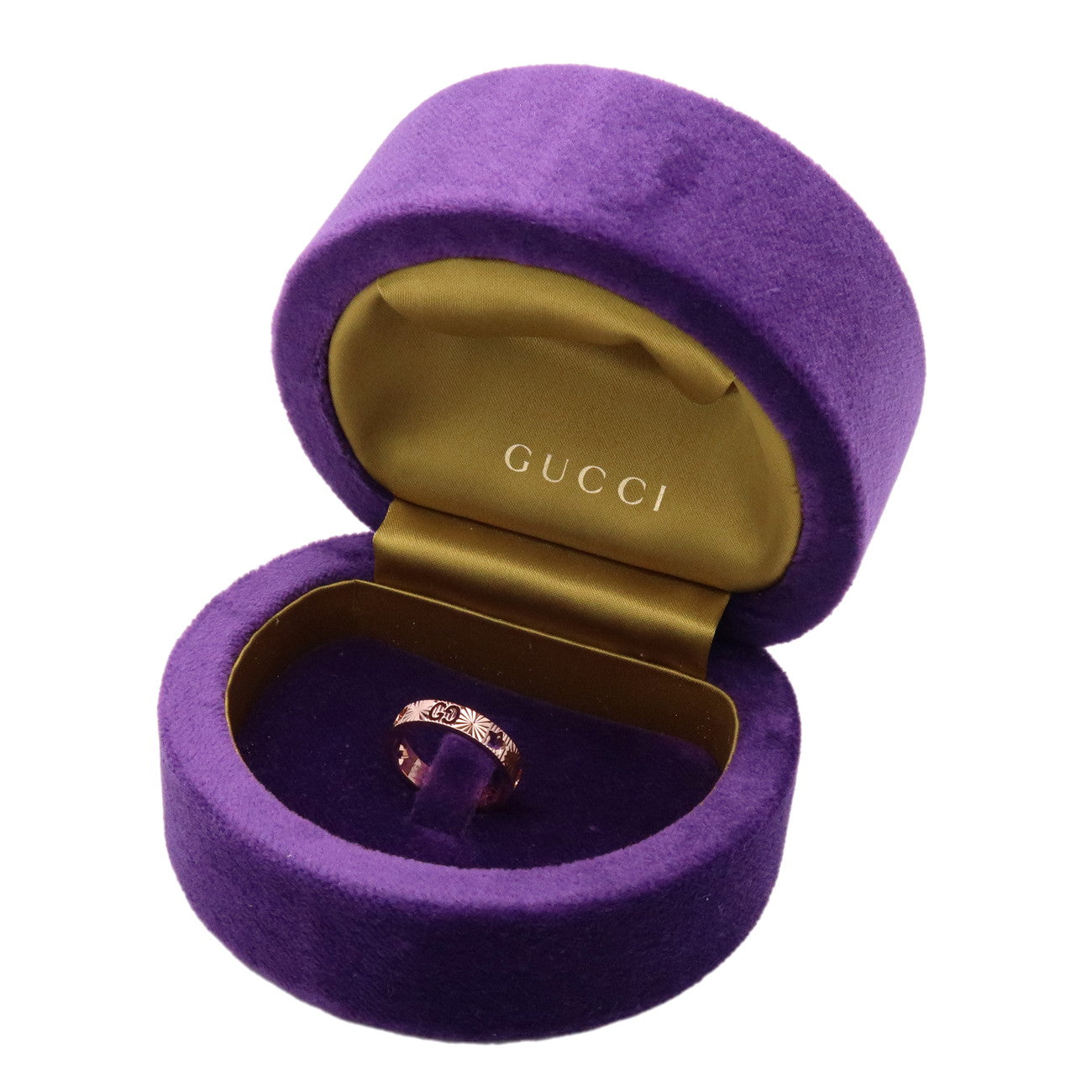 GUCCI Icon Amore Ring K18PG 750PG Rose Gold #52 US6 EU52 HK13