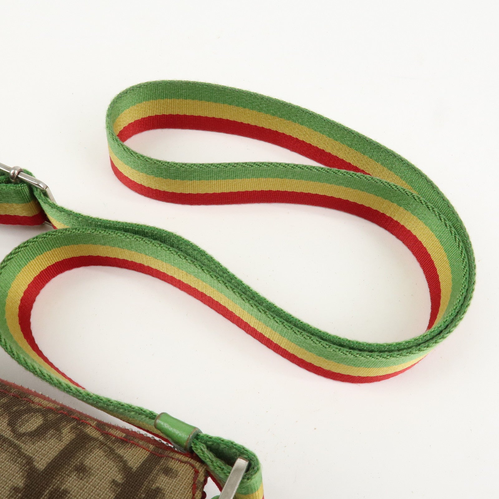 Christian Dior Rasta Trotter PVC Canvas Shoulder Bag Crossbody Bag