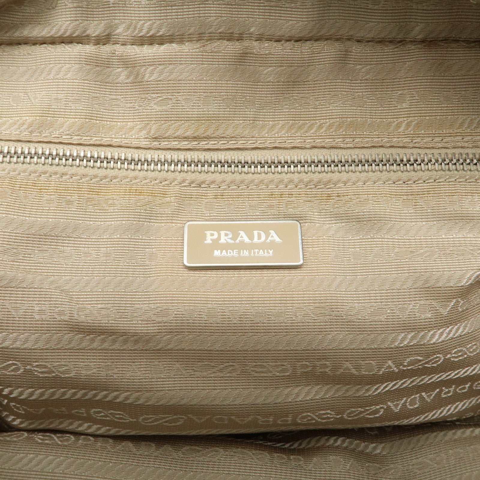 PRADA Leather Boston Bag Shoulder Bag Blue BR2246 Used