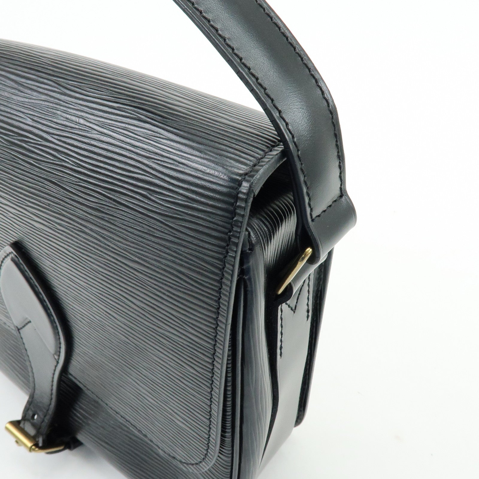 Louis Vuitton Epi Cartouchiere Shoulder Crossbody Bag Noir M52242
