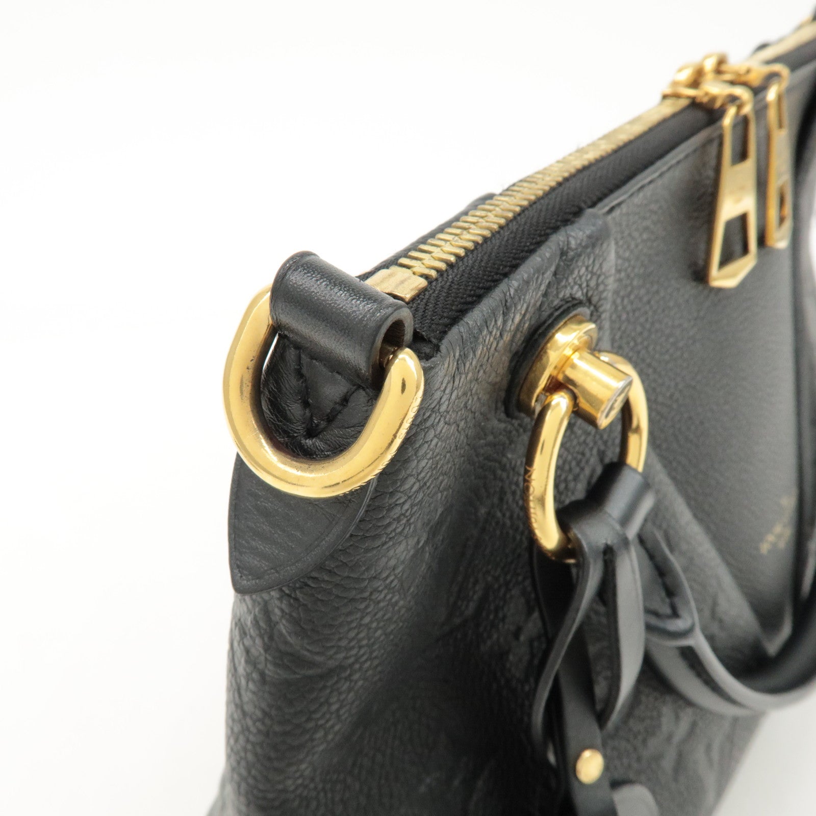 Louis Vuitton Monogram Empreinte Leather V Tote BB Noir M44937 Used