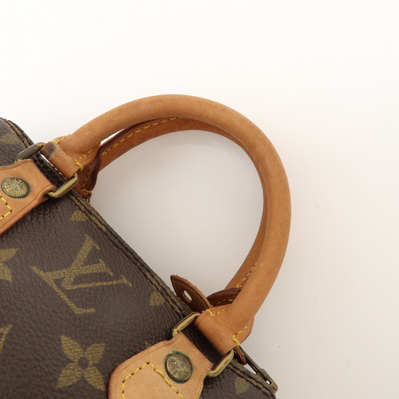 Louis Vuitton Monogram Mini Speedy Hand Bag & Strap Brown M41534