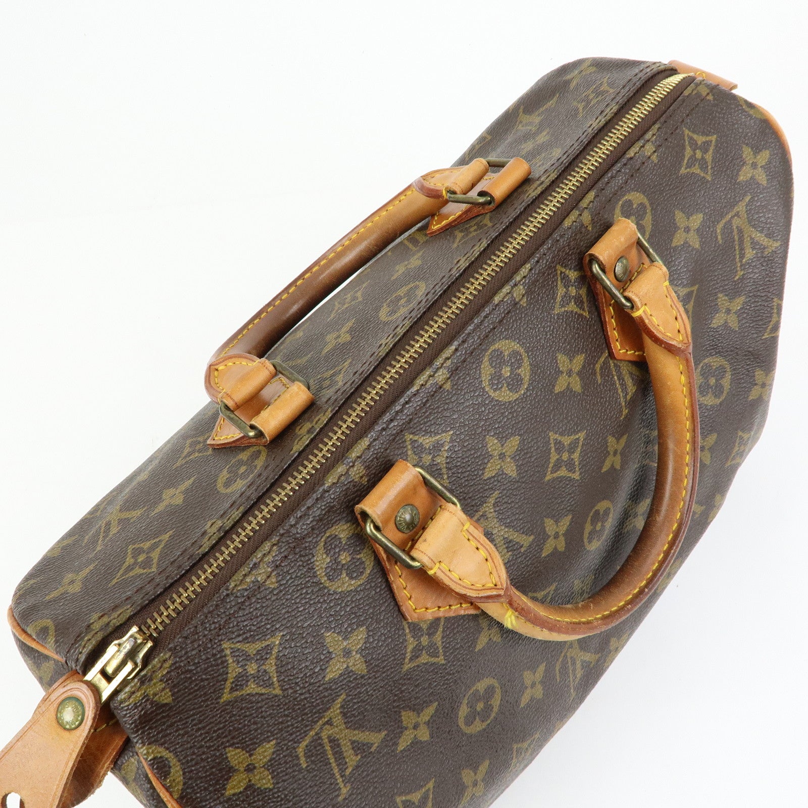 Louis Vuitton Monogram Speedy 30 Boston Bag Hand Bag Brown M41526