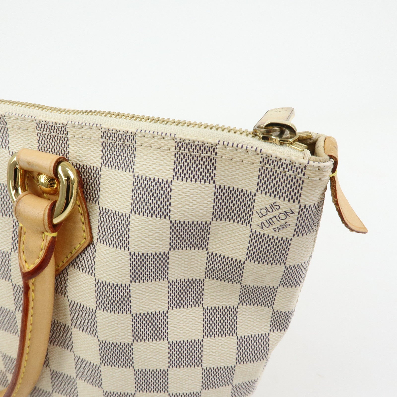 Louis Vuitton Damier Azur Saleya PM Tote Bag Hand Bag N51186