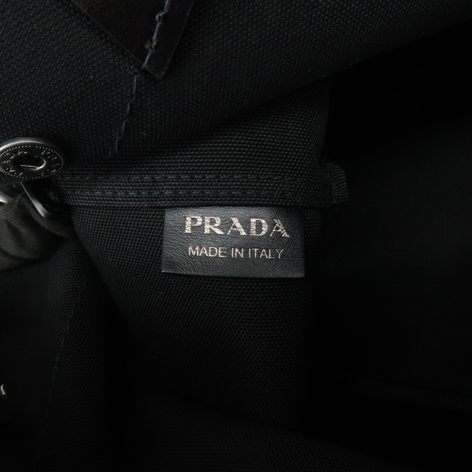 PRADA Logo Denim 2Way Bag Hand Bag Shoulder Bag Navy 1BG244