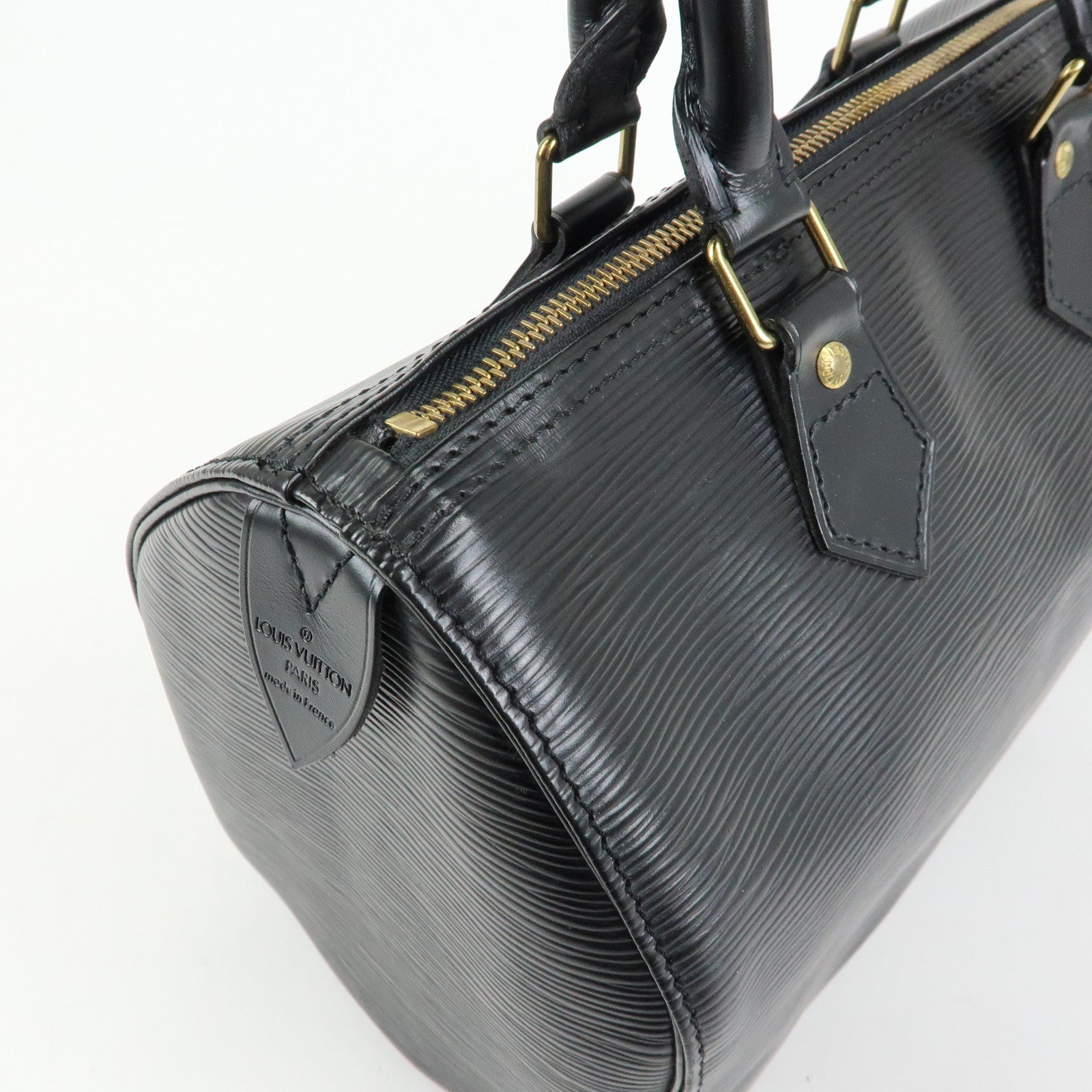 Louis Vuitton Epi Leather Speedy 25 Hand Bag Boston Bag Noir M59032