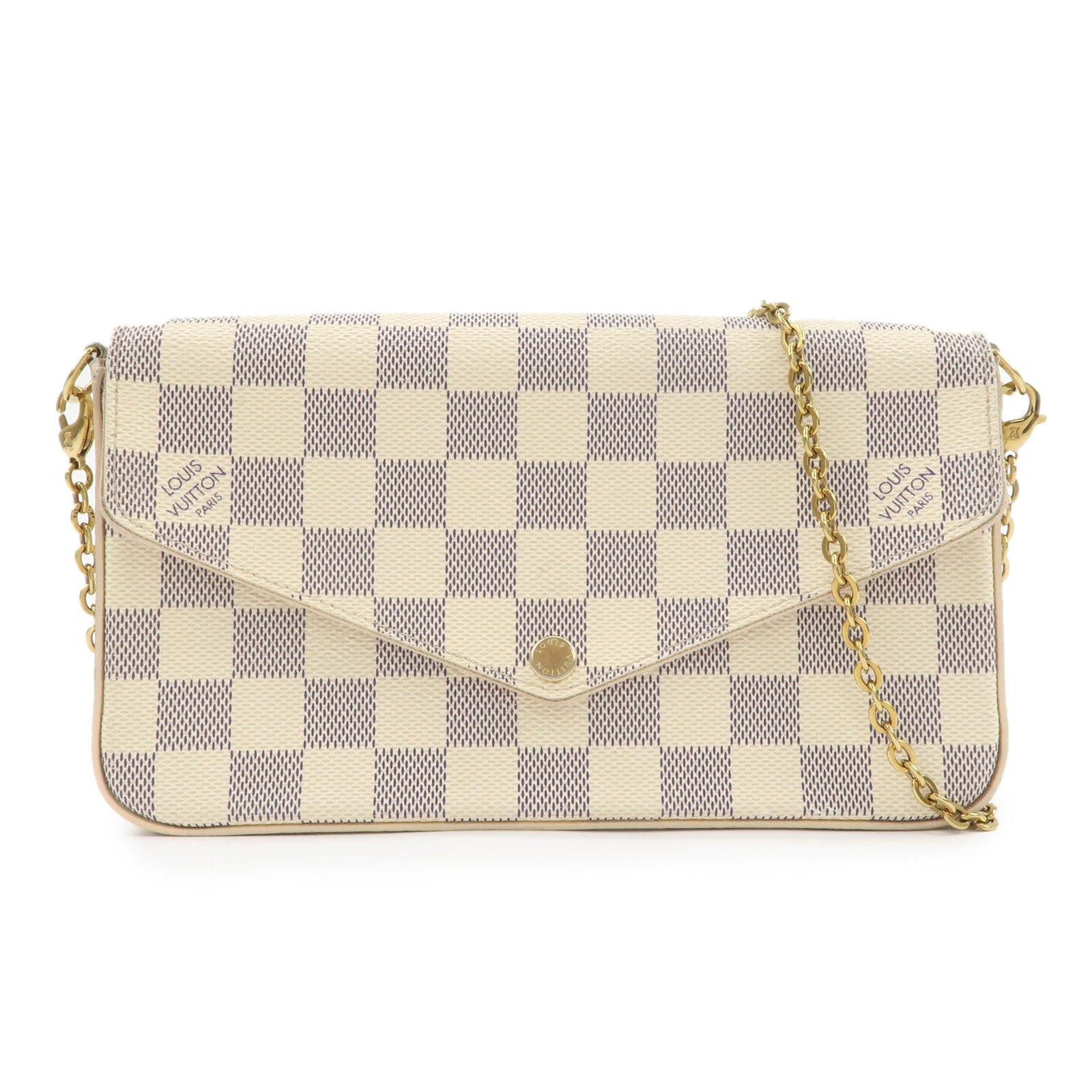 Louis Vuitton Damier Pochette Felicie Chain Shoulder Bag N63106