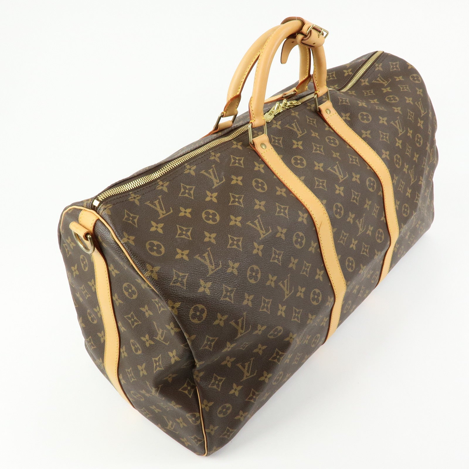 Louis Vuitton Monogram Keep All Bandouliere 60 Boston Bag M41412