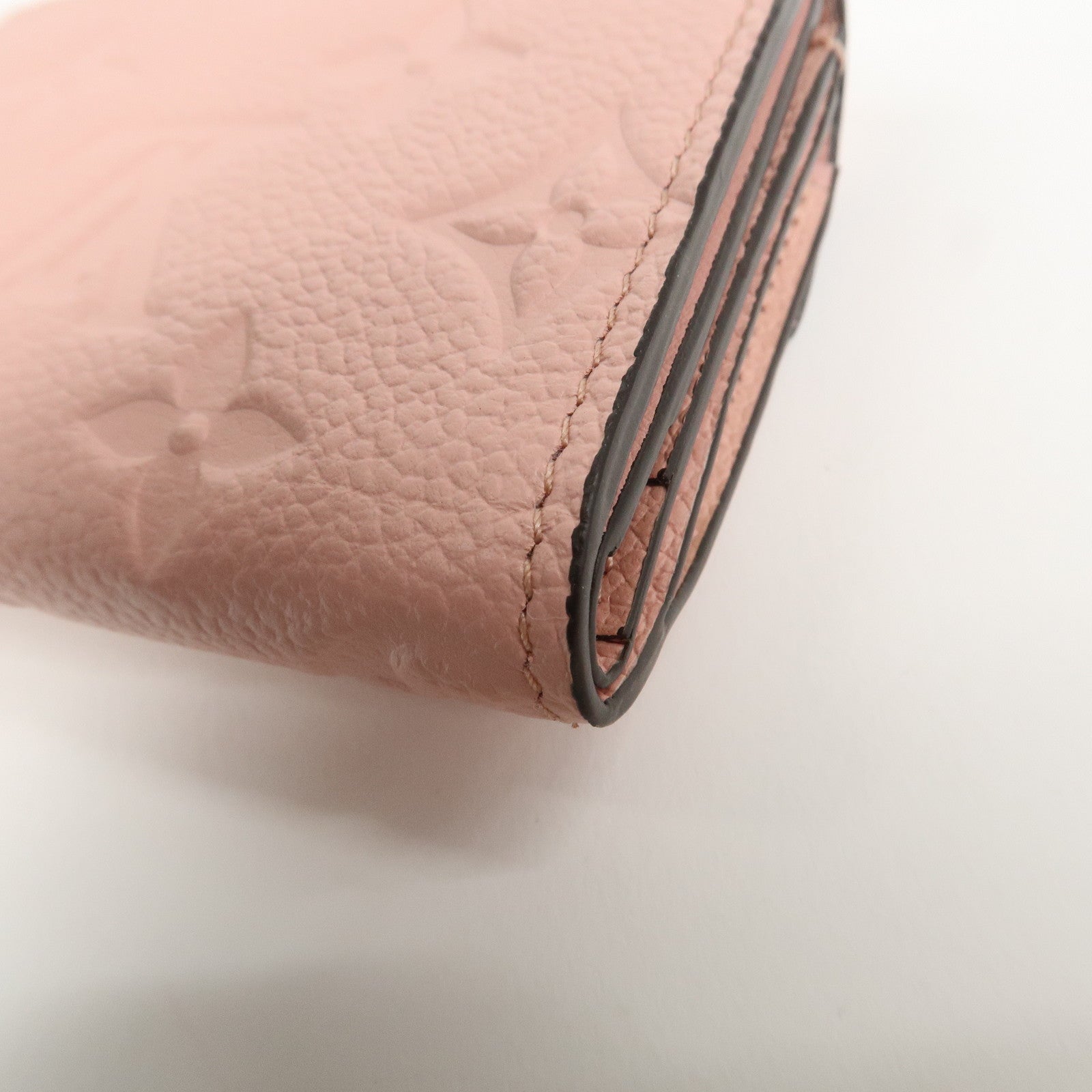 Louis Vuitton Leather Portefeuille Zoe Compact Wallet Pink M62936