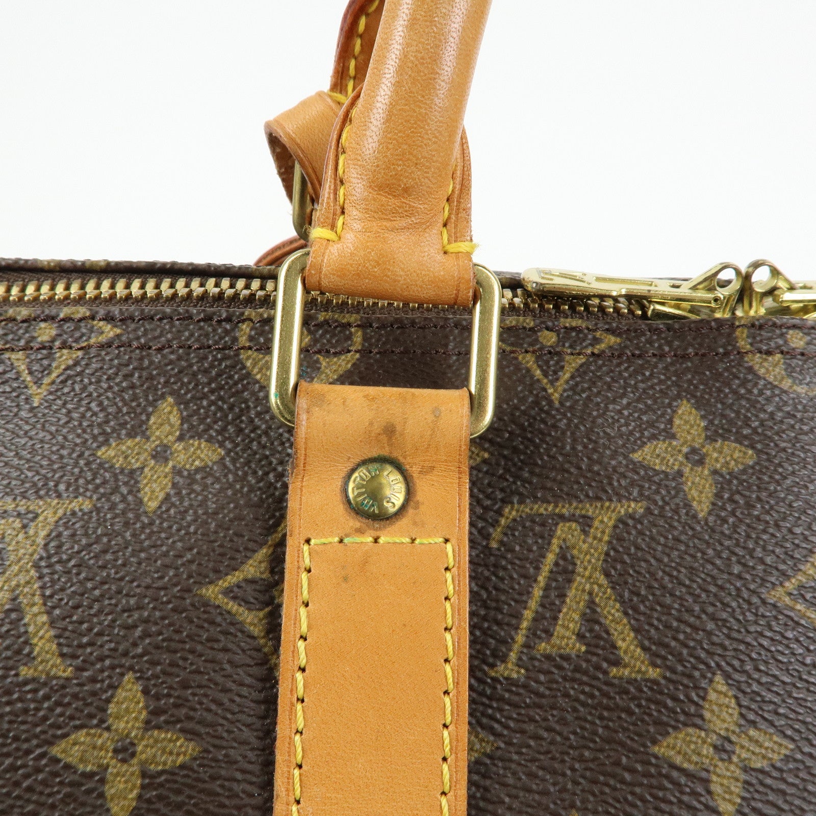 Louis Vuitton Monogram Keep All 50 Boston Bag Hand Bag Brown M41426