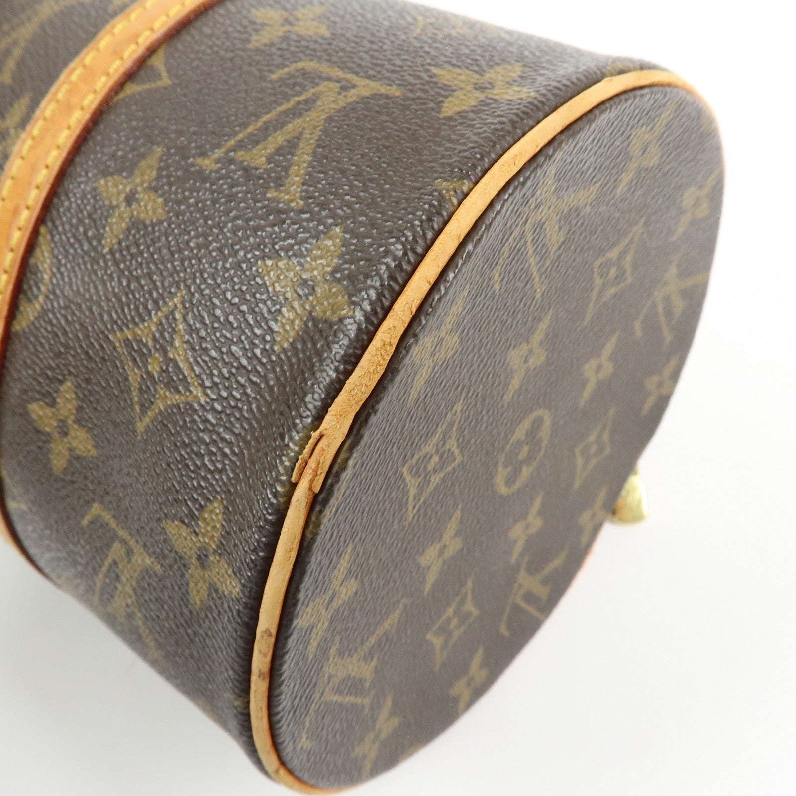 Louis Vuitton Monogram Papillon 30 Hand Bag Brown M51385