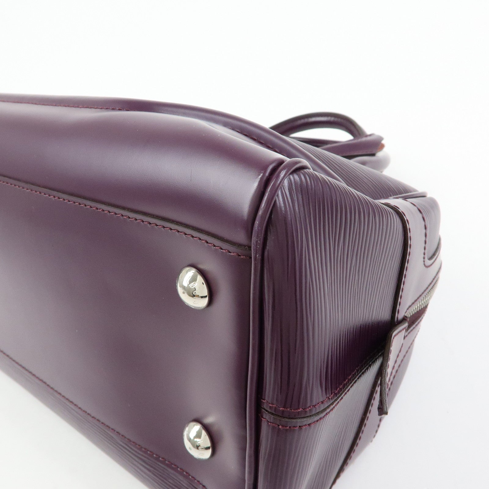 Louis Vuitton Epi Bowling Montaigne GM Hand Bag Cassis M5931K