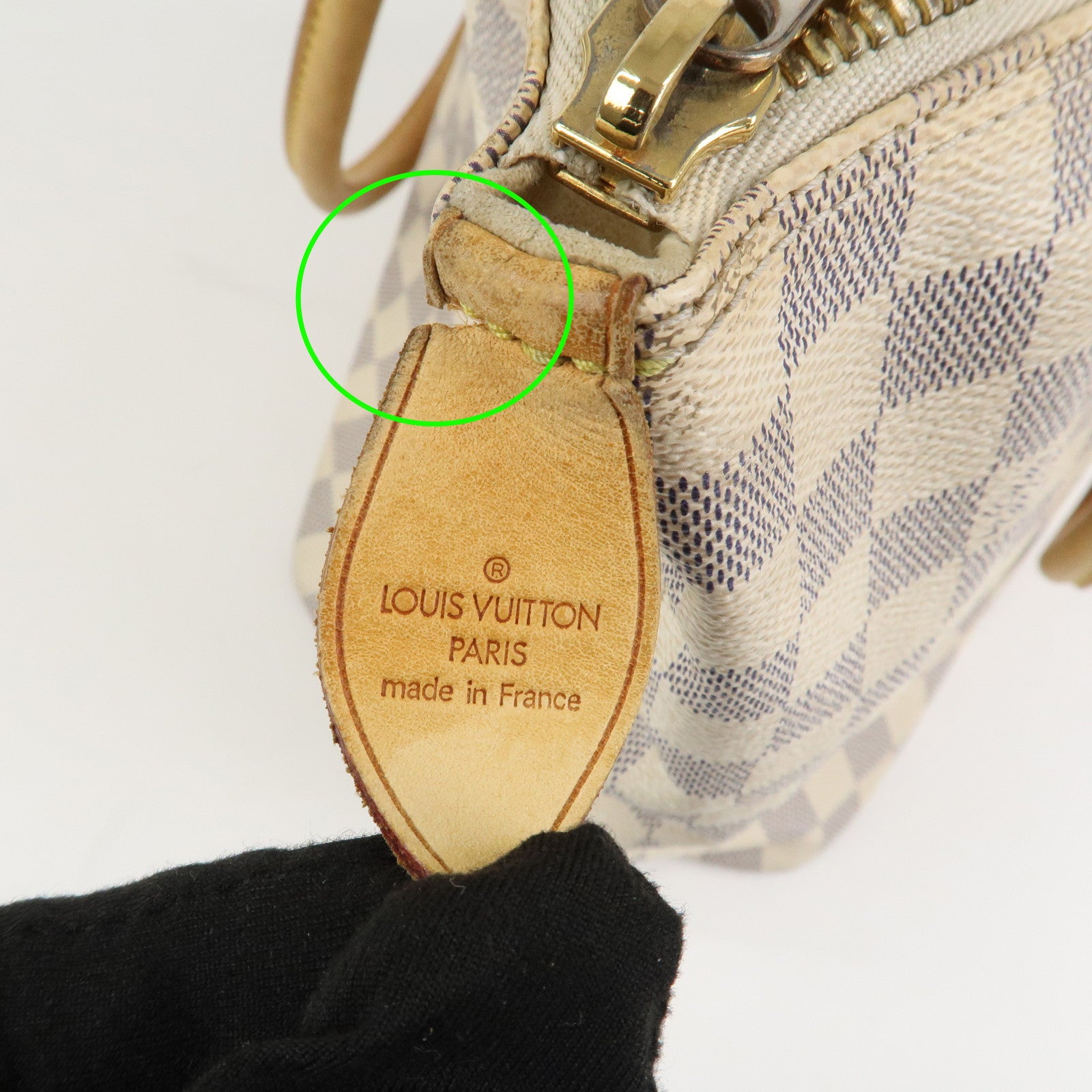 Louis Vuitton Damier Azur Saleya PM Tote Bag Hand Bag N51186