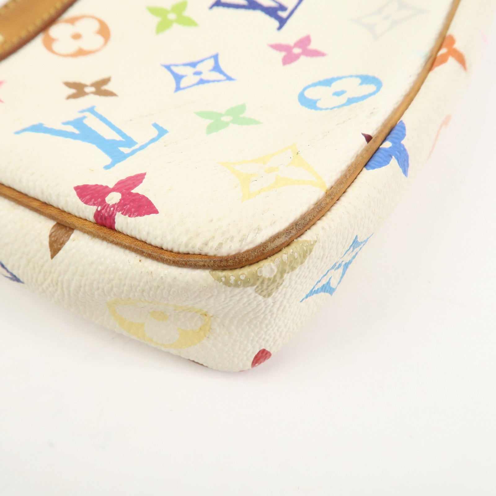 Louis Vuitton Monogram Multicolor Pochette Accessoires Blanc M92649