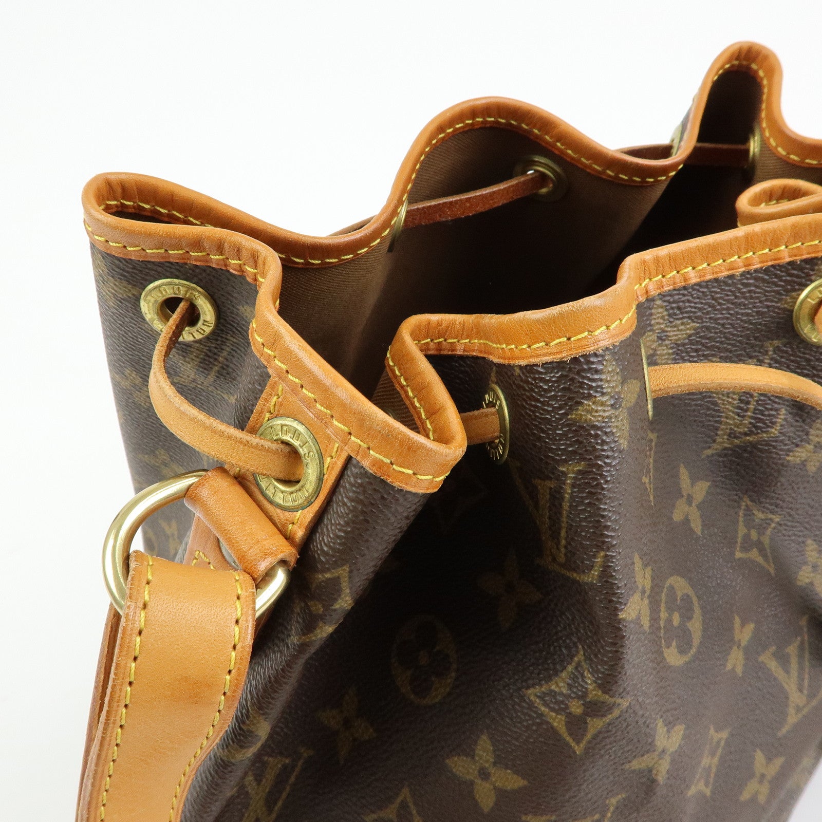 Louis Vuitton Monogram Petit Noe Shoulder Bag Brown M42226