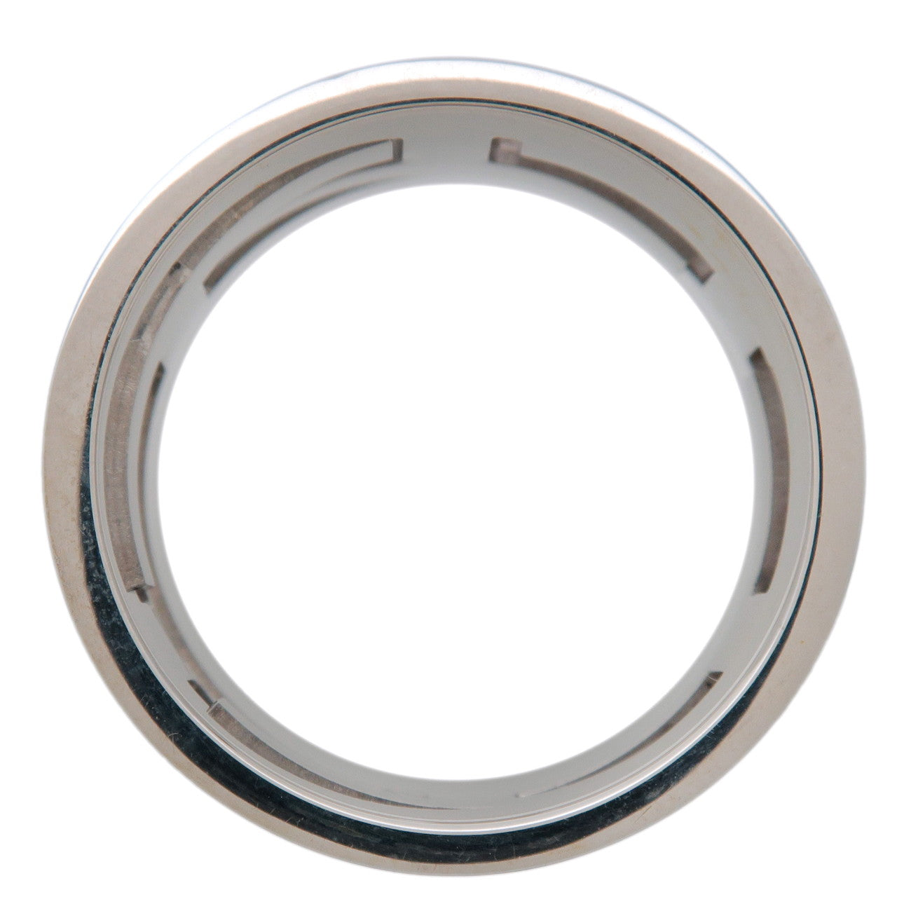 HERMES Move Ash Enamel Ring SV925 Silver Orange #51 US5.5 EU51