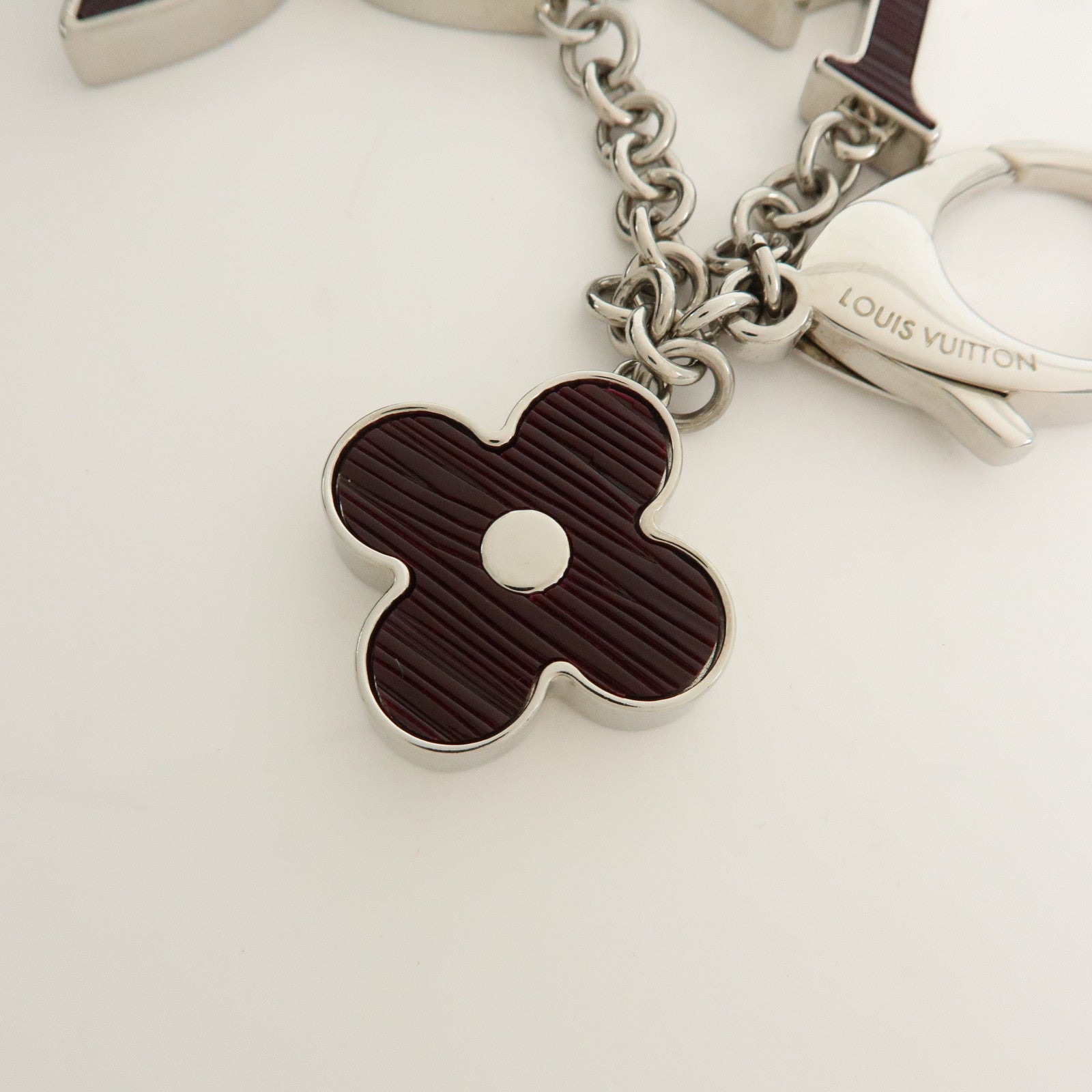 Louis Vuitton Bijou Sac Fleur Metal Bag Charm Key Holder M66368