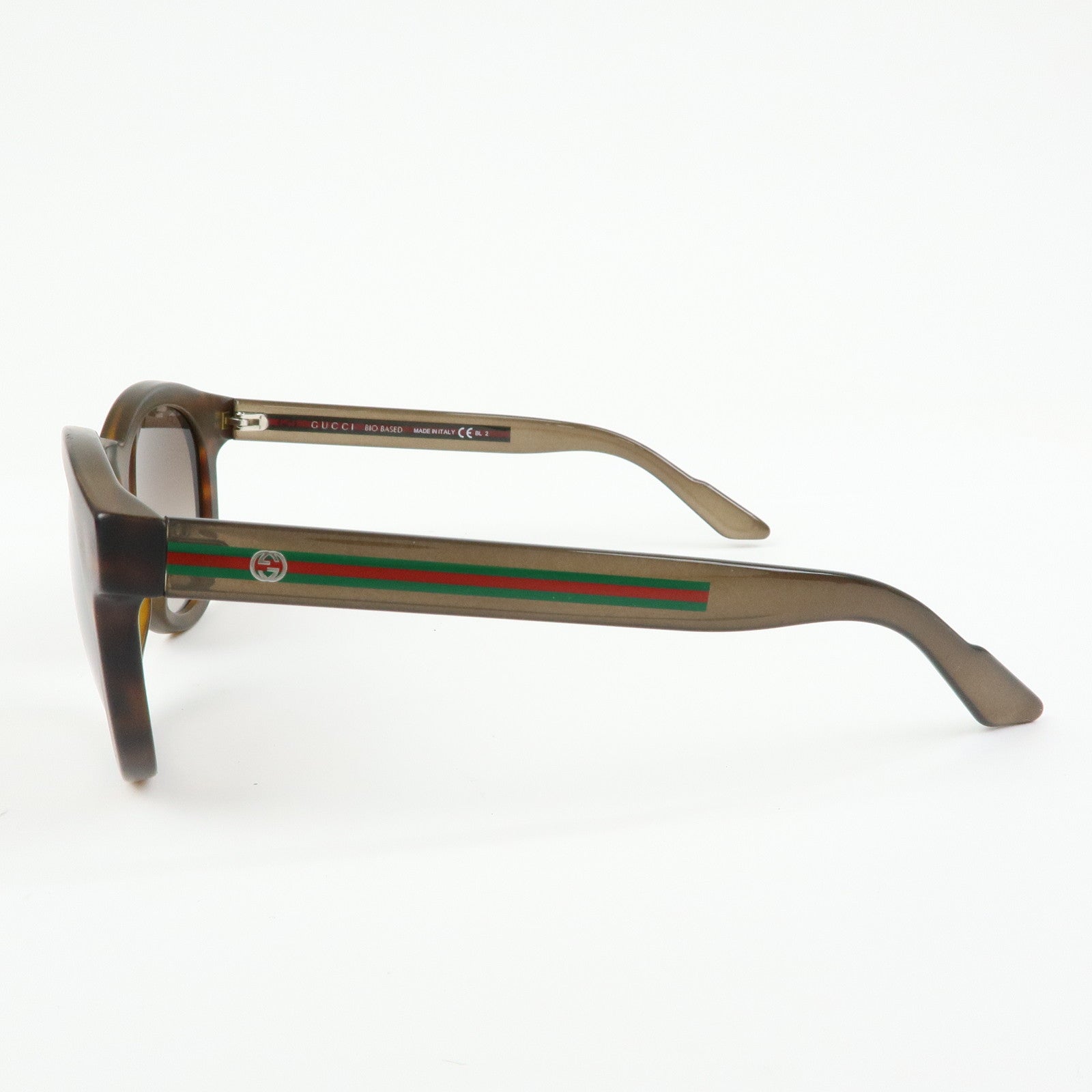 GUCCI Sherry Interlocking G Plastic Sunglasses Brown GG3653/S 51□22