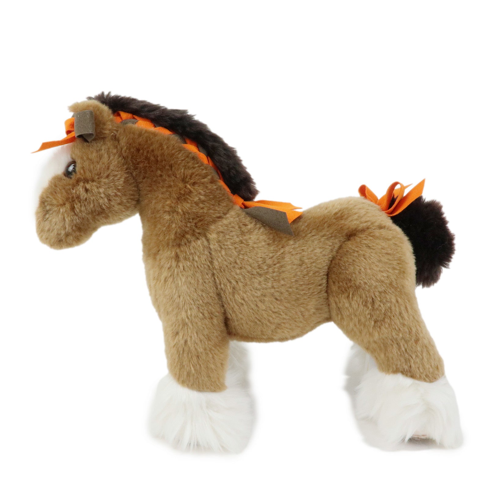 HERMES Hermy PPM Stuffed Animal Plush Toy Horse Small Brown Orange