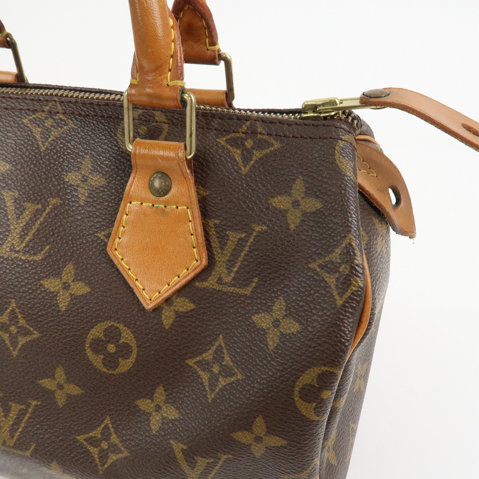 Louis Vuitton Monogram Speedy 25 Boston Bag Hand Bag Brown M41528
