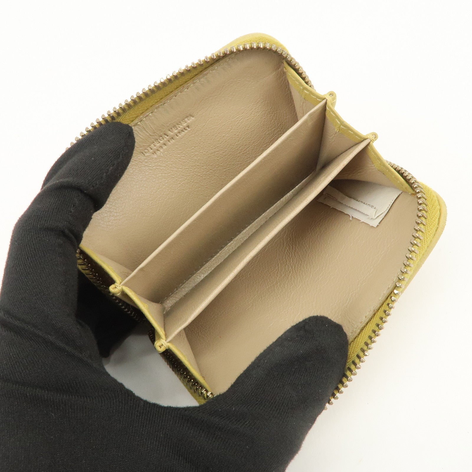 BOTTEGA VENETA Intrecciato Set of 2 Wallet Yellow 114075/150509