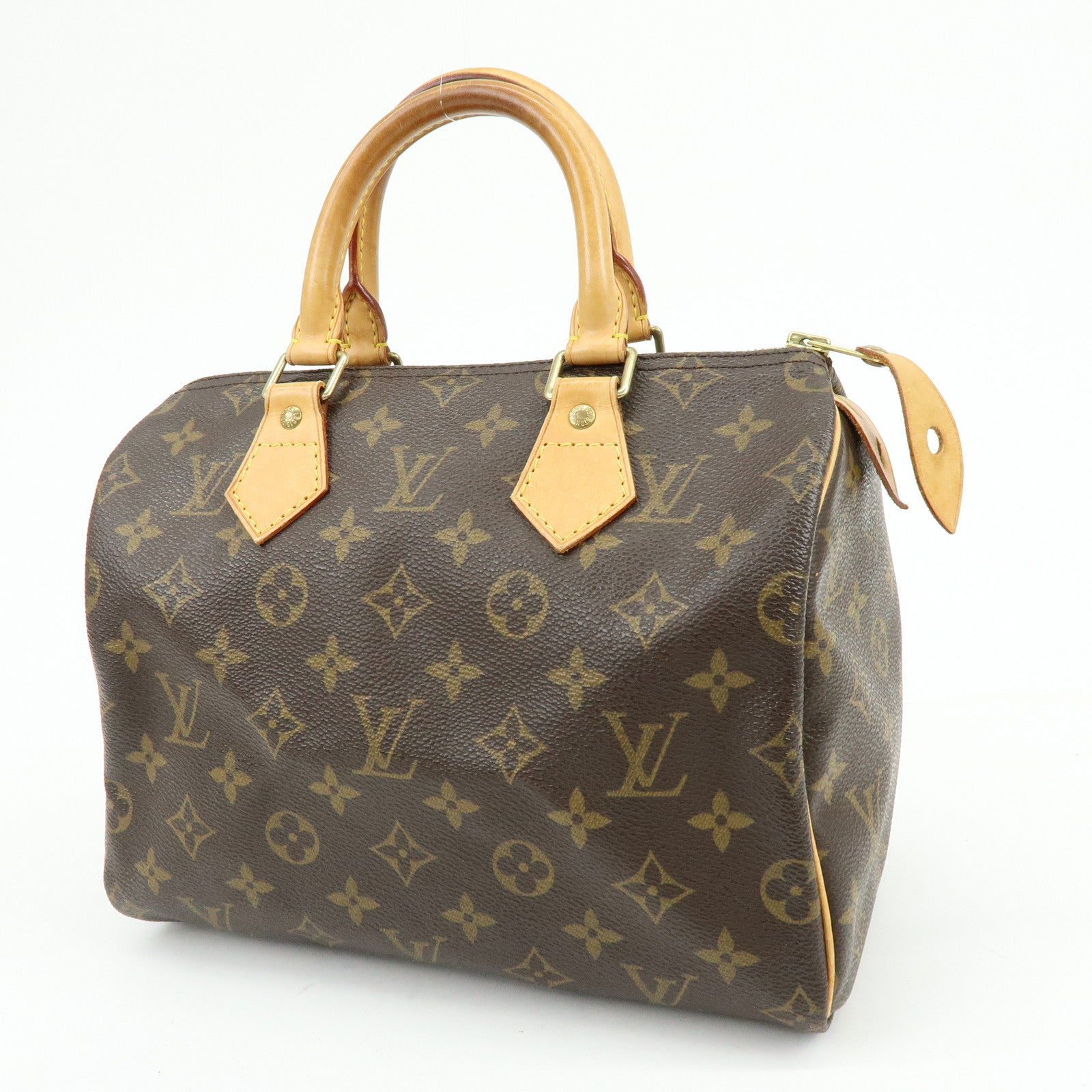 Louis Vuitton Monogram Speedy 25 Boston Bag Hand Bag Brown M41528