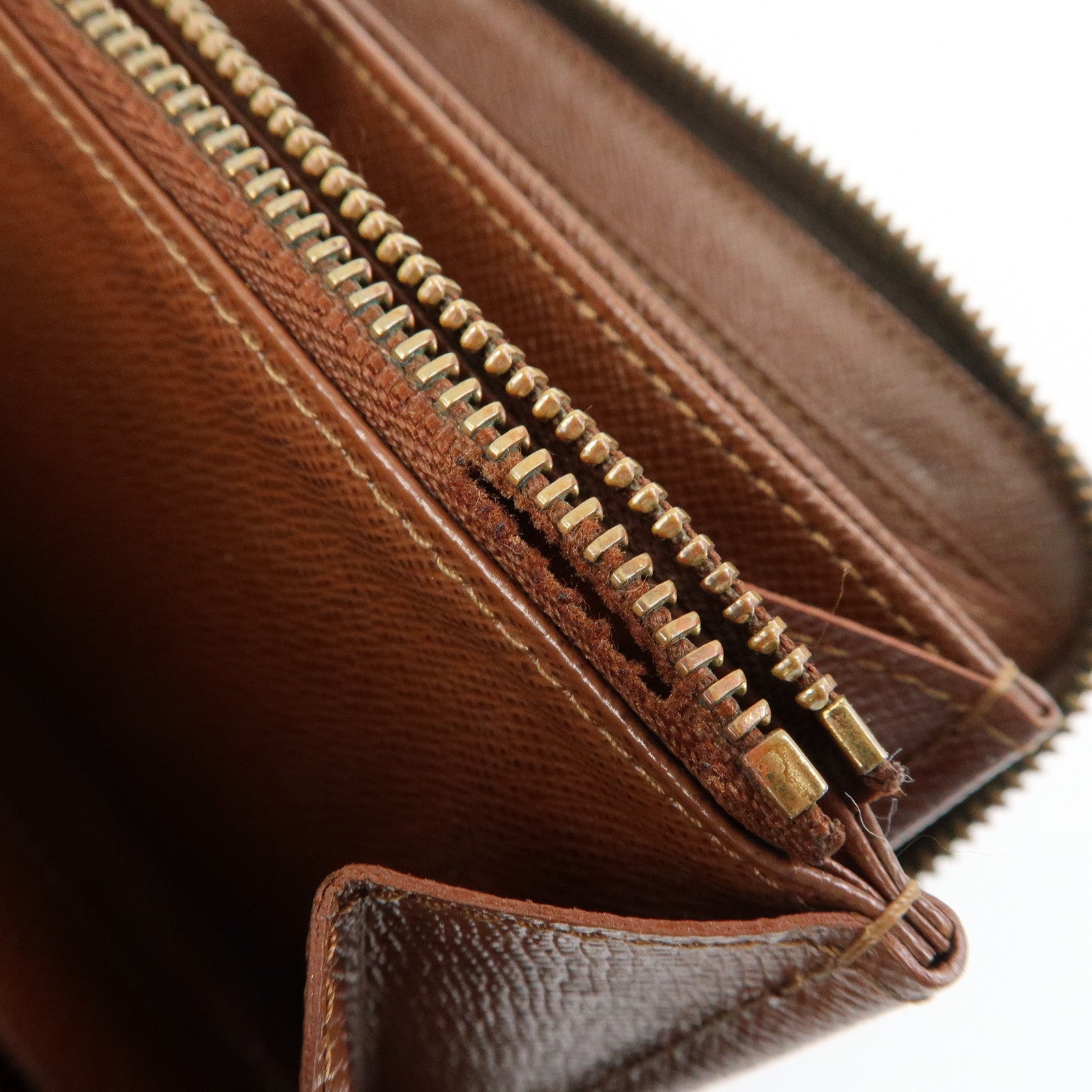 Louis Vuitton Monogram Canvas Zippy Wallet Long Wallet Brown M42616