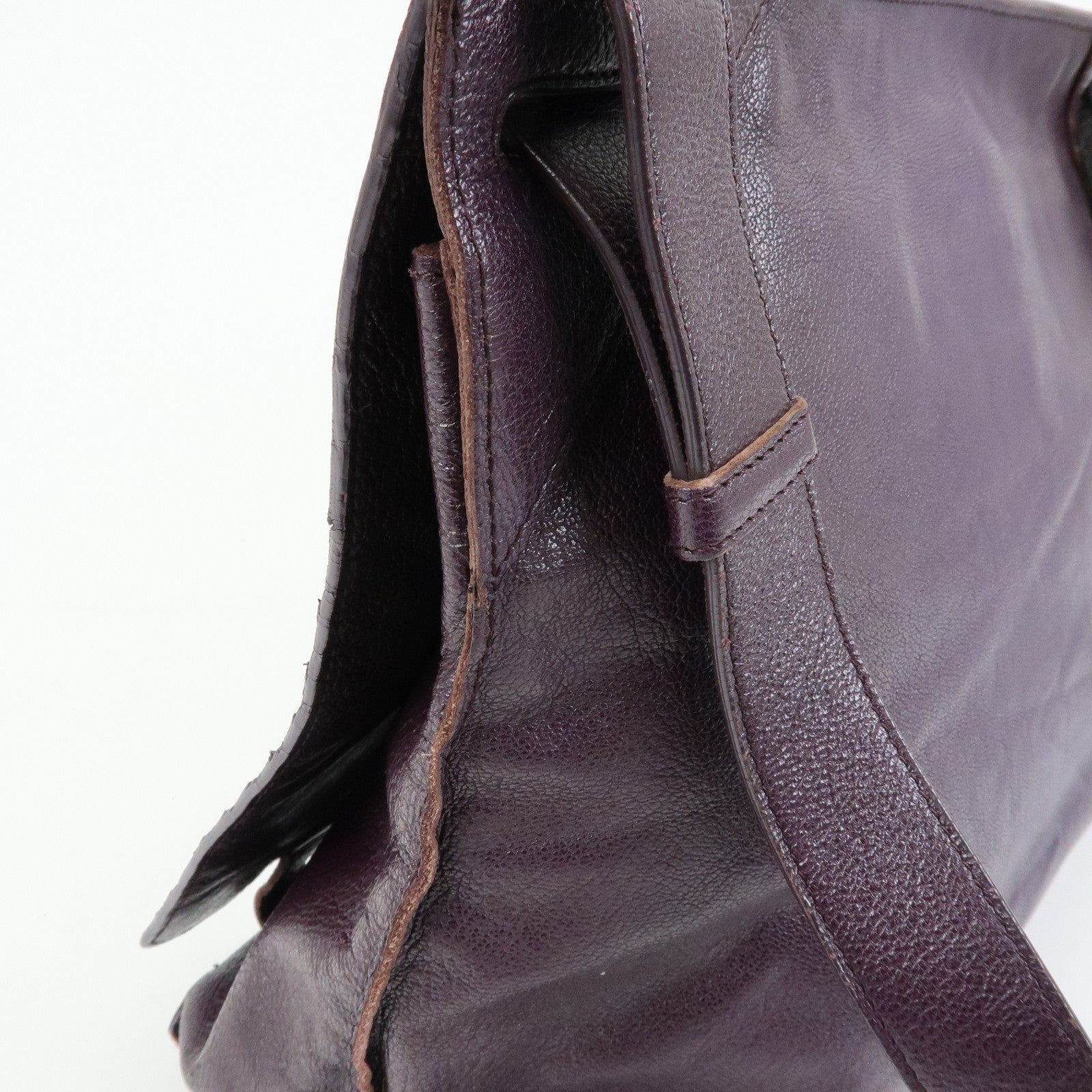 BOTTEGA VENETA Intrecciato Leather Shoulder Crossbody Bag Purple