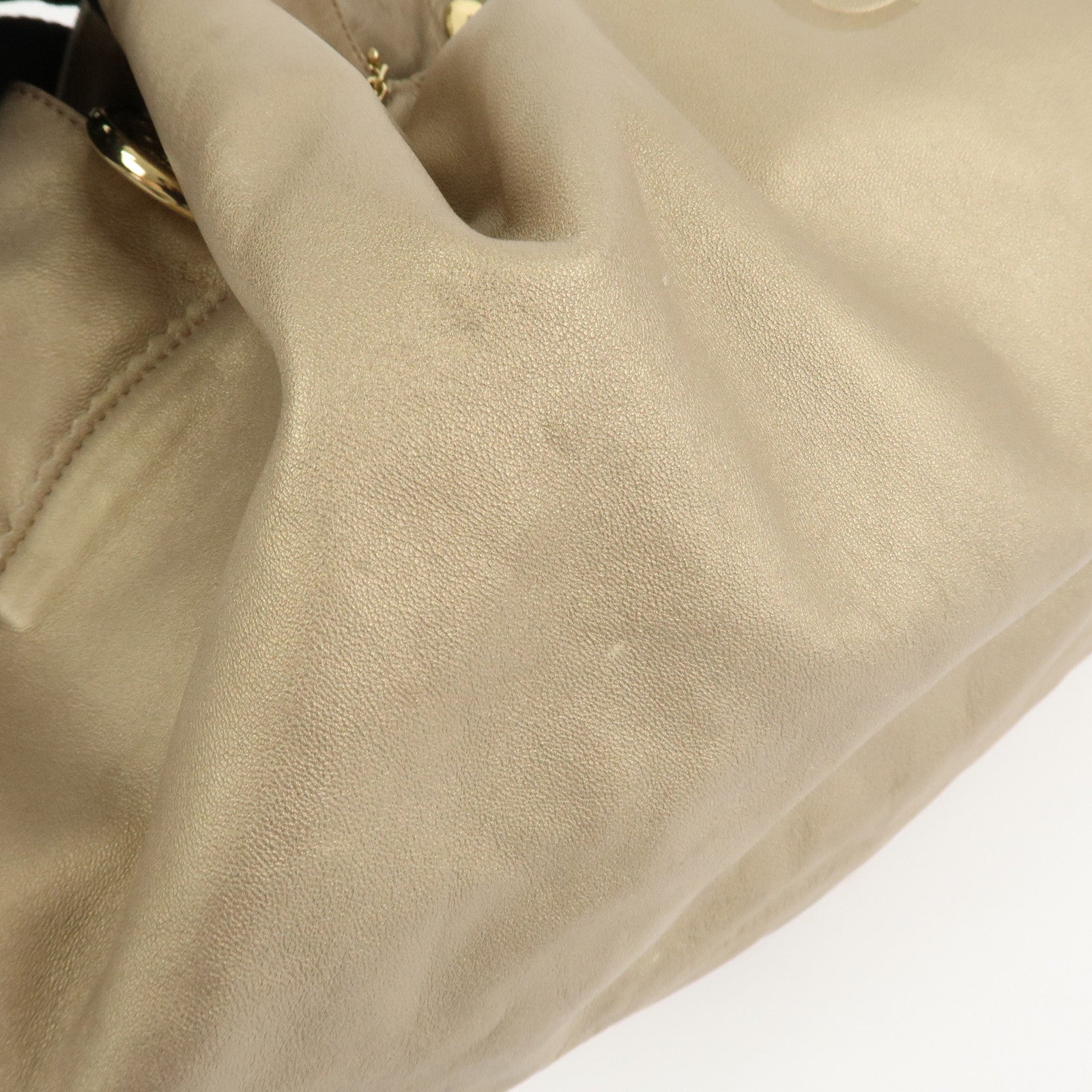 LOEWE Anagram Nappa Aire Leather Hand Bag Tote Bag Gold