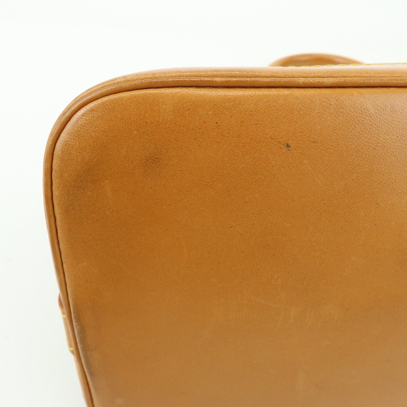 Louis Vuitton Monogram Alma PM Canvas Leather Hand Bag Brown M51130