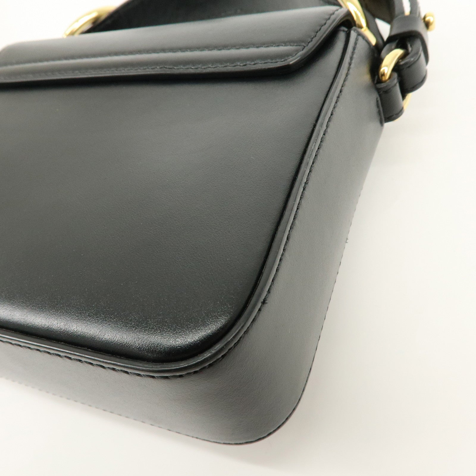 Chloe See By Chloe Leather 2Way Bag Shoulder Bag Hand Bag Black