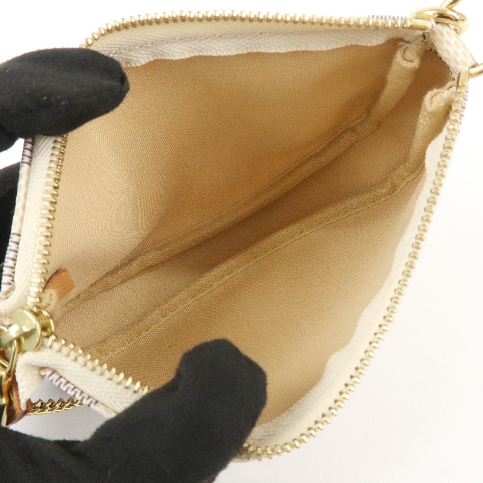 Louis Vuitton Damier Azur Mini Pochette Accessoires Pouch N58010 Used