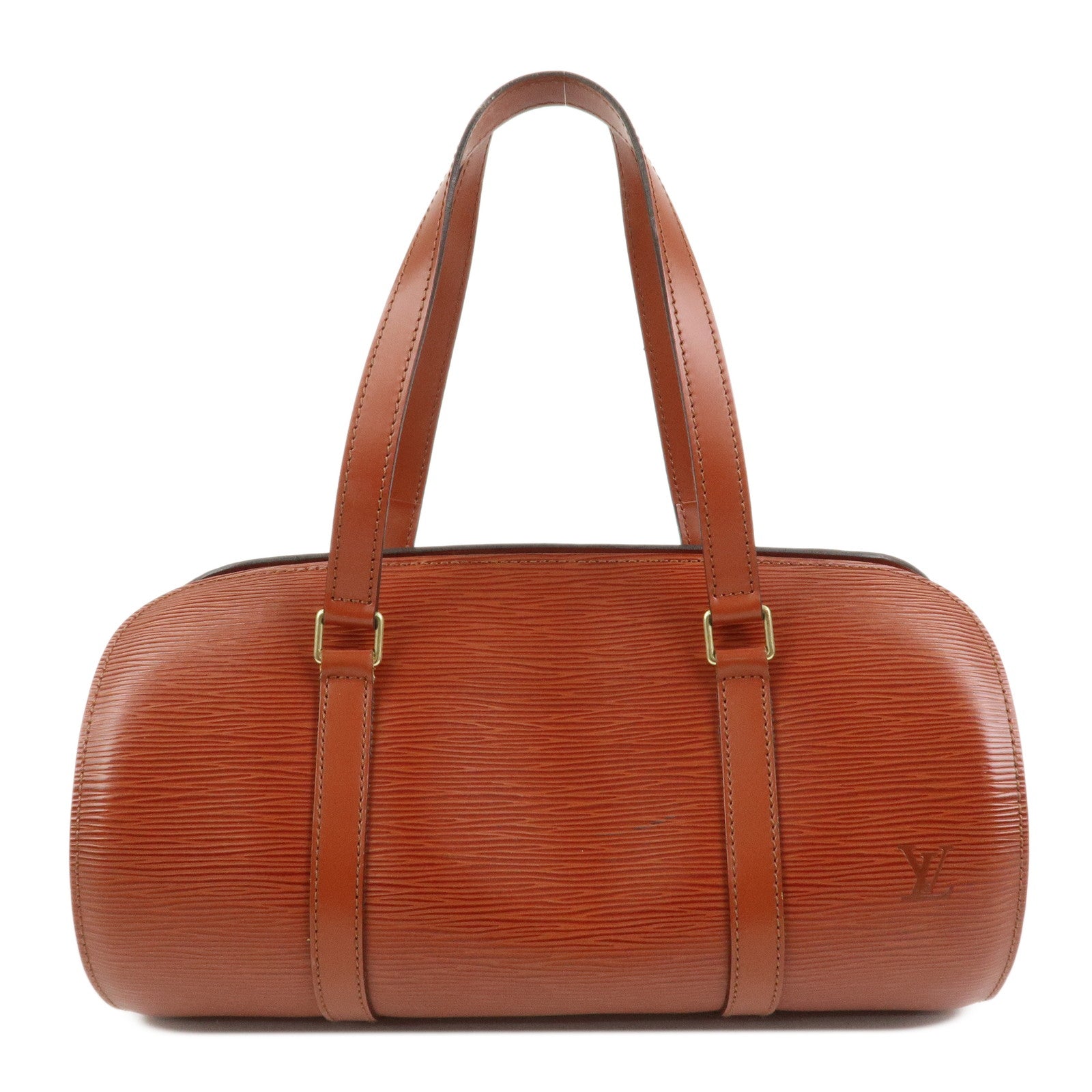 Louis Vuitton Epi Leather Soufflot Hand Bag Kenya Brown M52223