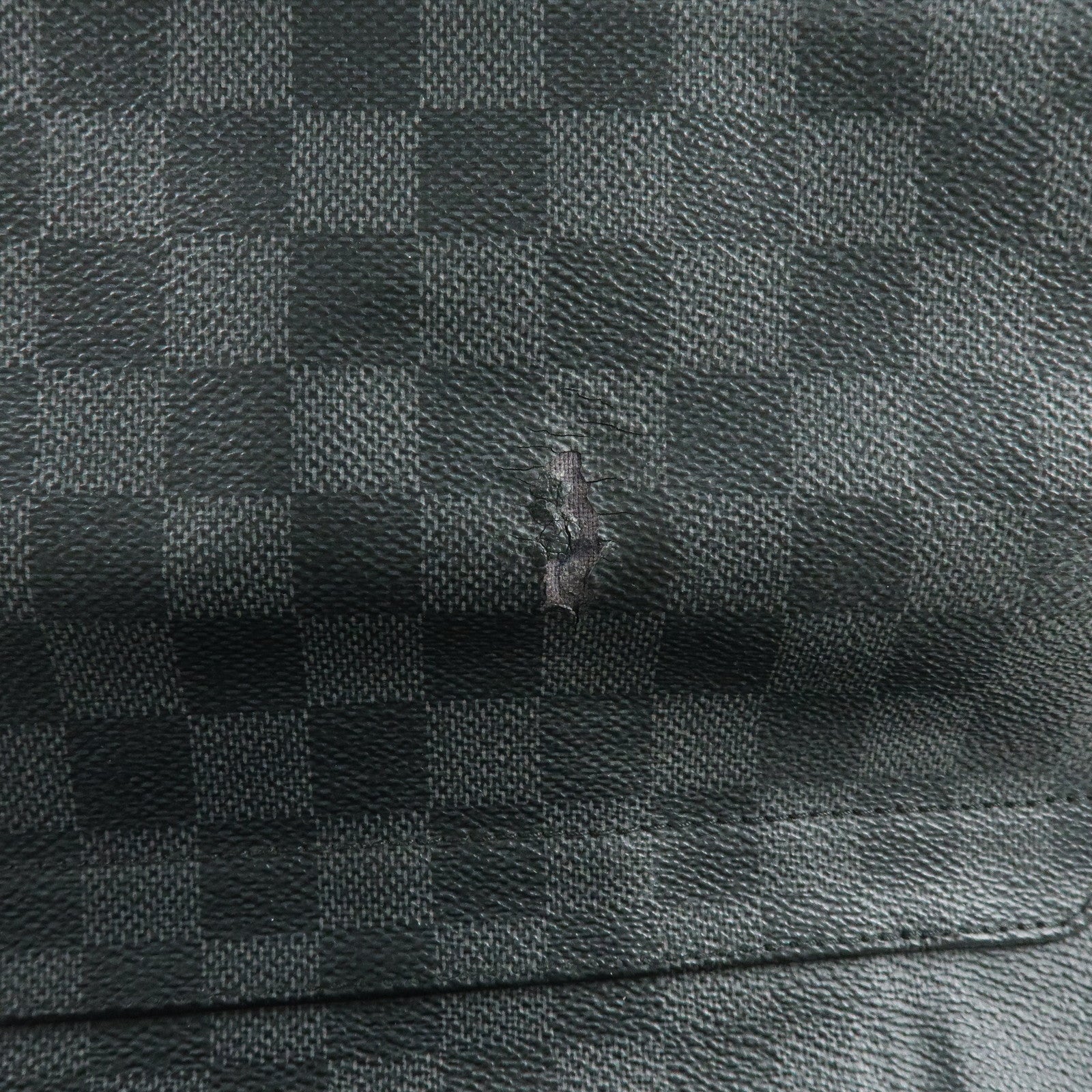 Louis Vuitton Damier Graphite District PM Shoulder Bag Noir N41260