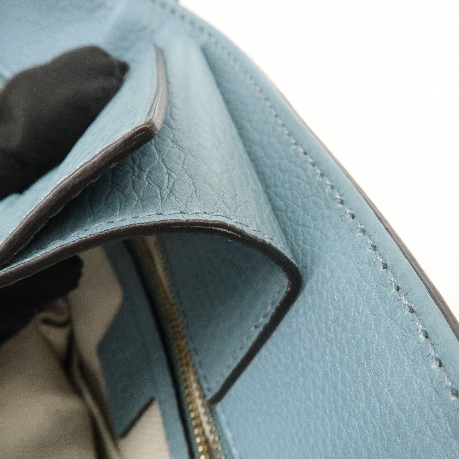 GUCCI Flora Canvas Leather Tote Bag Hand Bag Natural Blue 358470