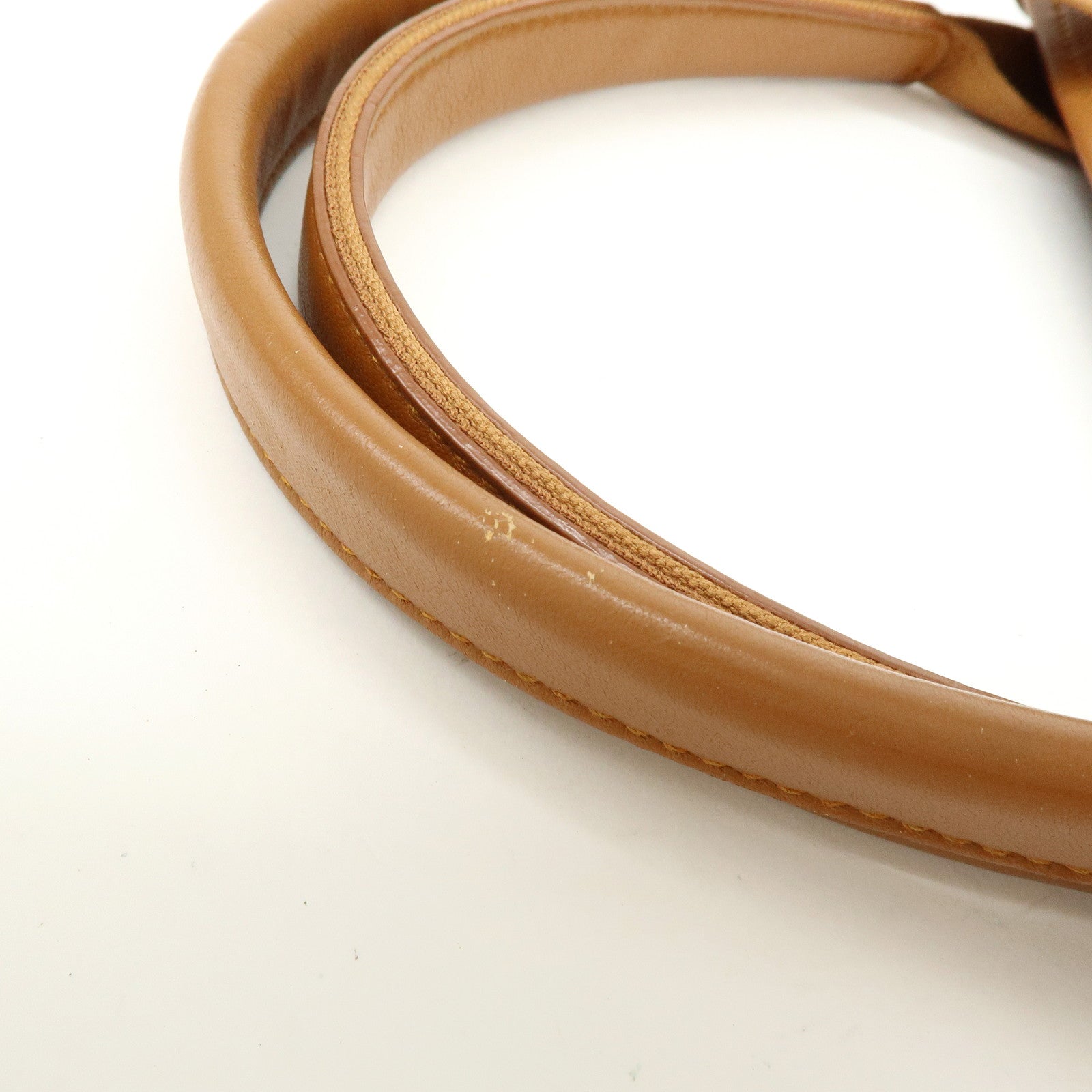 BALENCIAGA Navy Cabas Small Leather Tote Bag Hand Bag Brown 339933