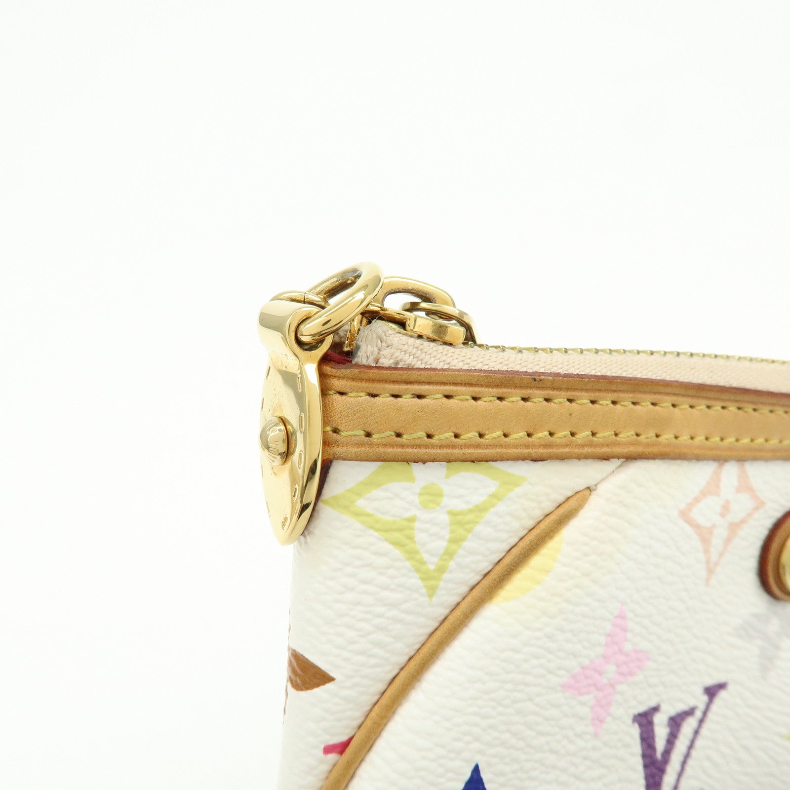 Louis Vuitton Monogram Multicolor Pochette Milla MM Blanc M60096