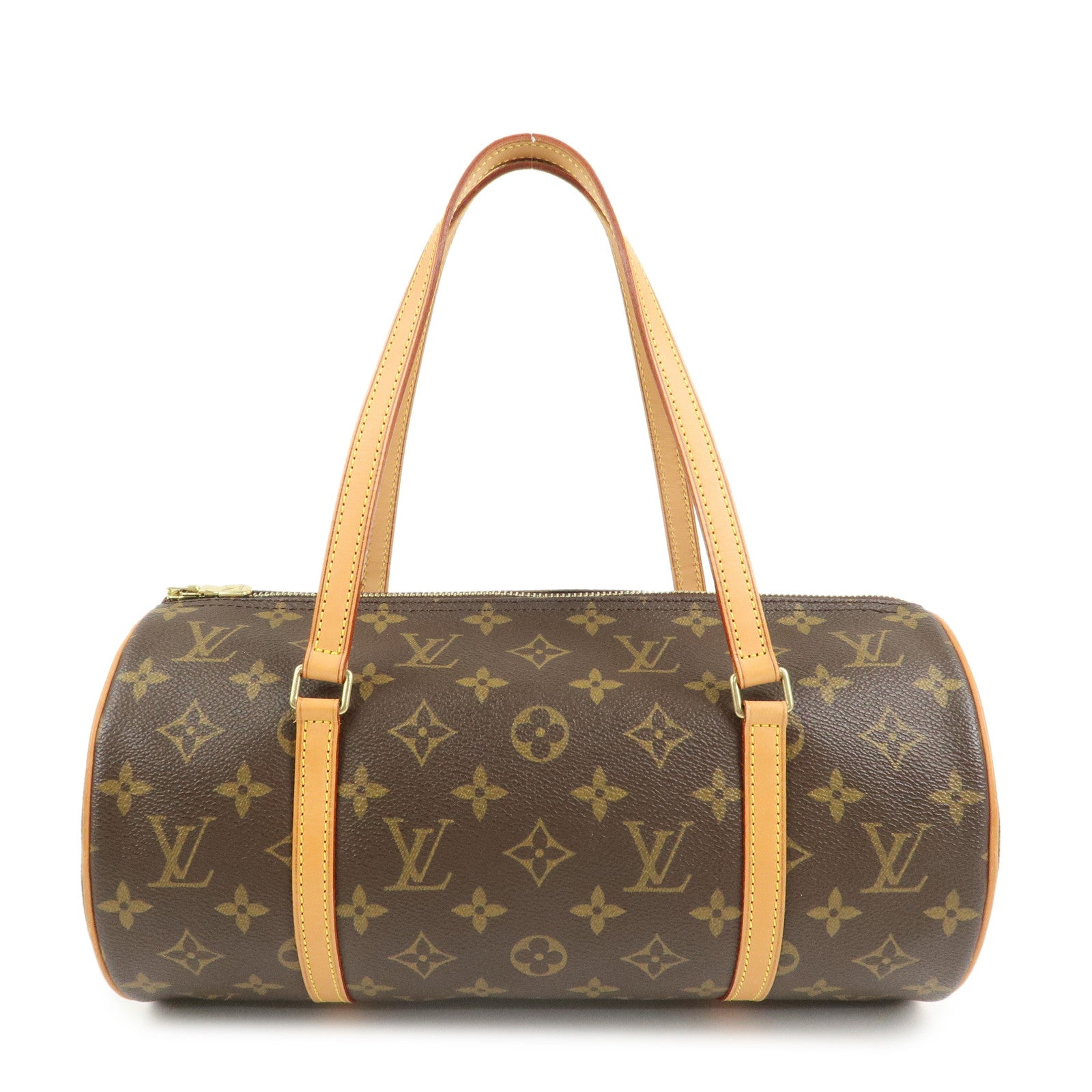 Louis Vuitton Monogram Papillon 30 Hand Bag New Style Brown M51385