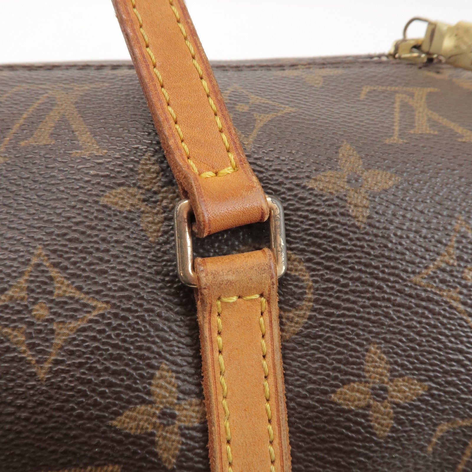 Louis Vuitton Monogram Papillon 30 Hand Bag Brown M51385