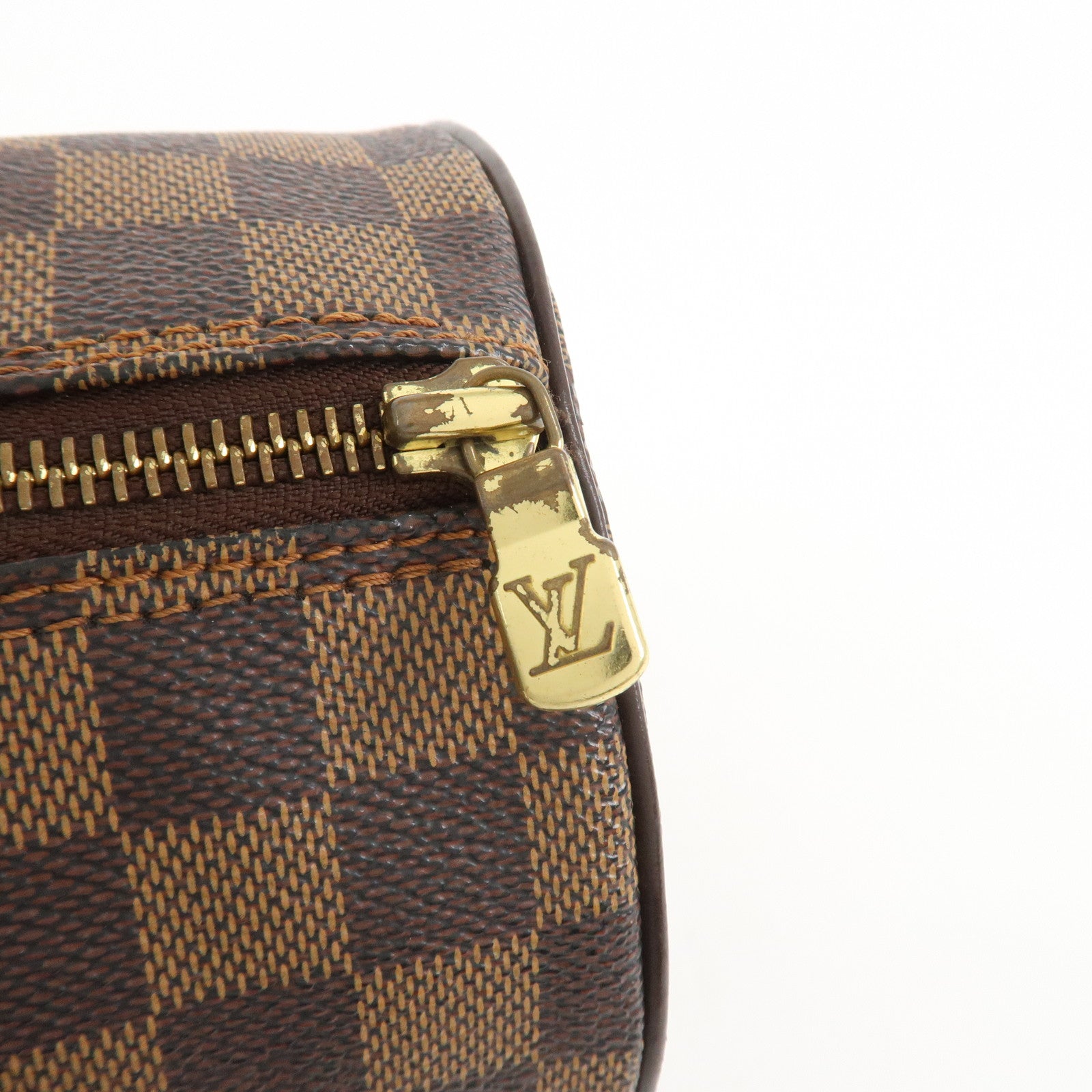 Louis Vuitton Damier Ebene Papillon 30 Hand Bag Brown N51303