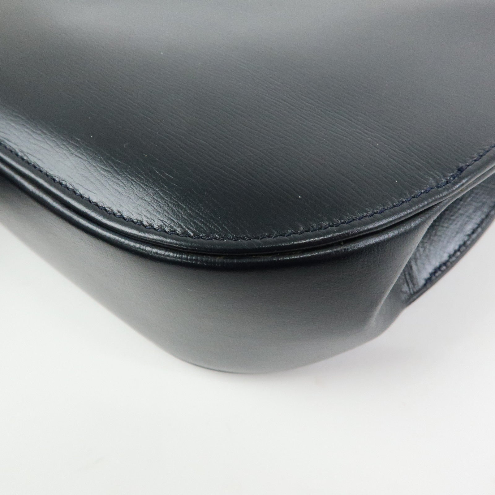 Cartier Sapphire Line Leather Shoulder Bag Crossbody Bag Dark Navy