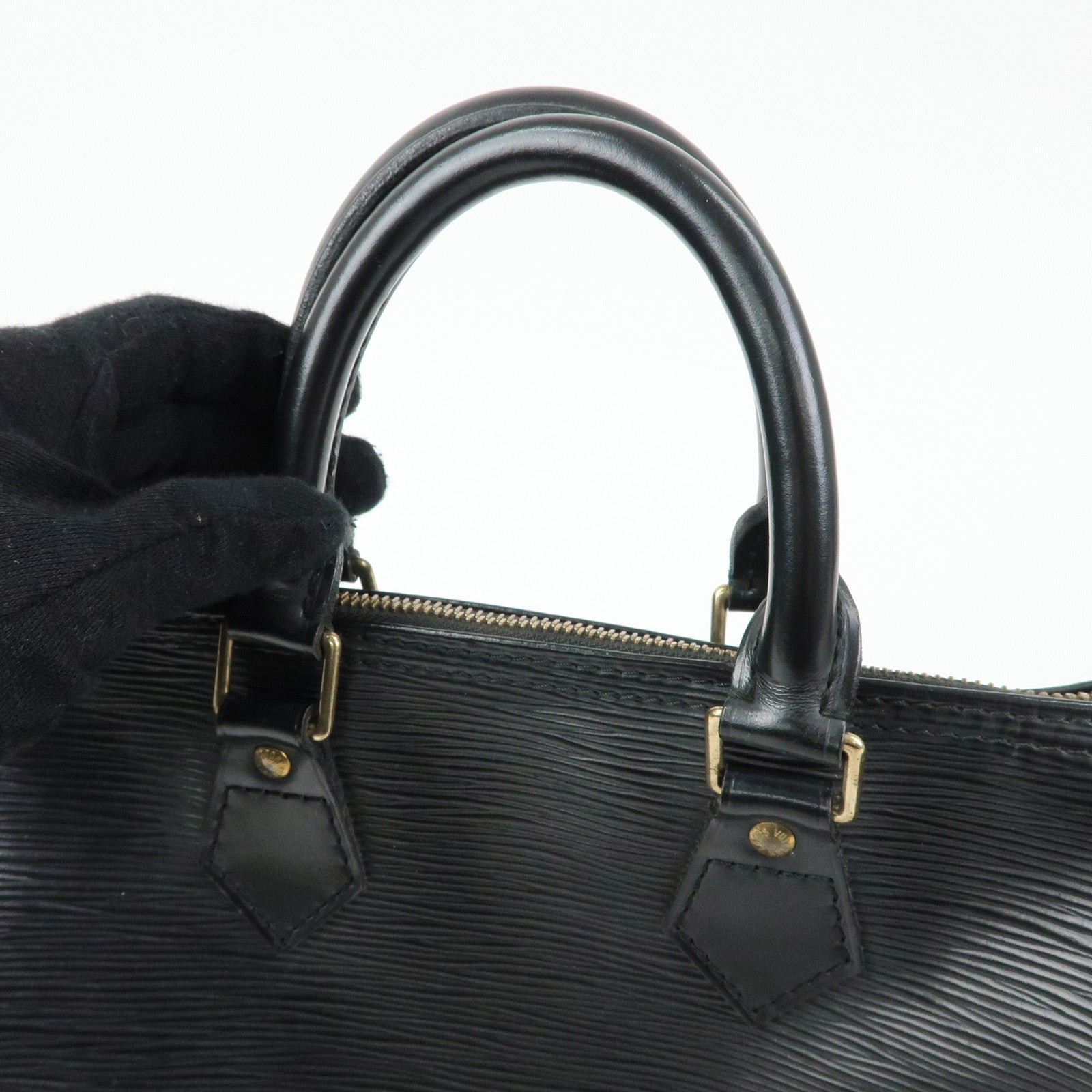 Louis Vuitton Epi Speedy 25 Boston Bag Hand Bag Noir Black M43012