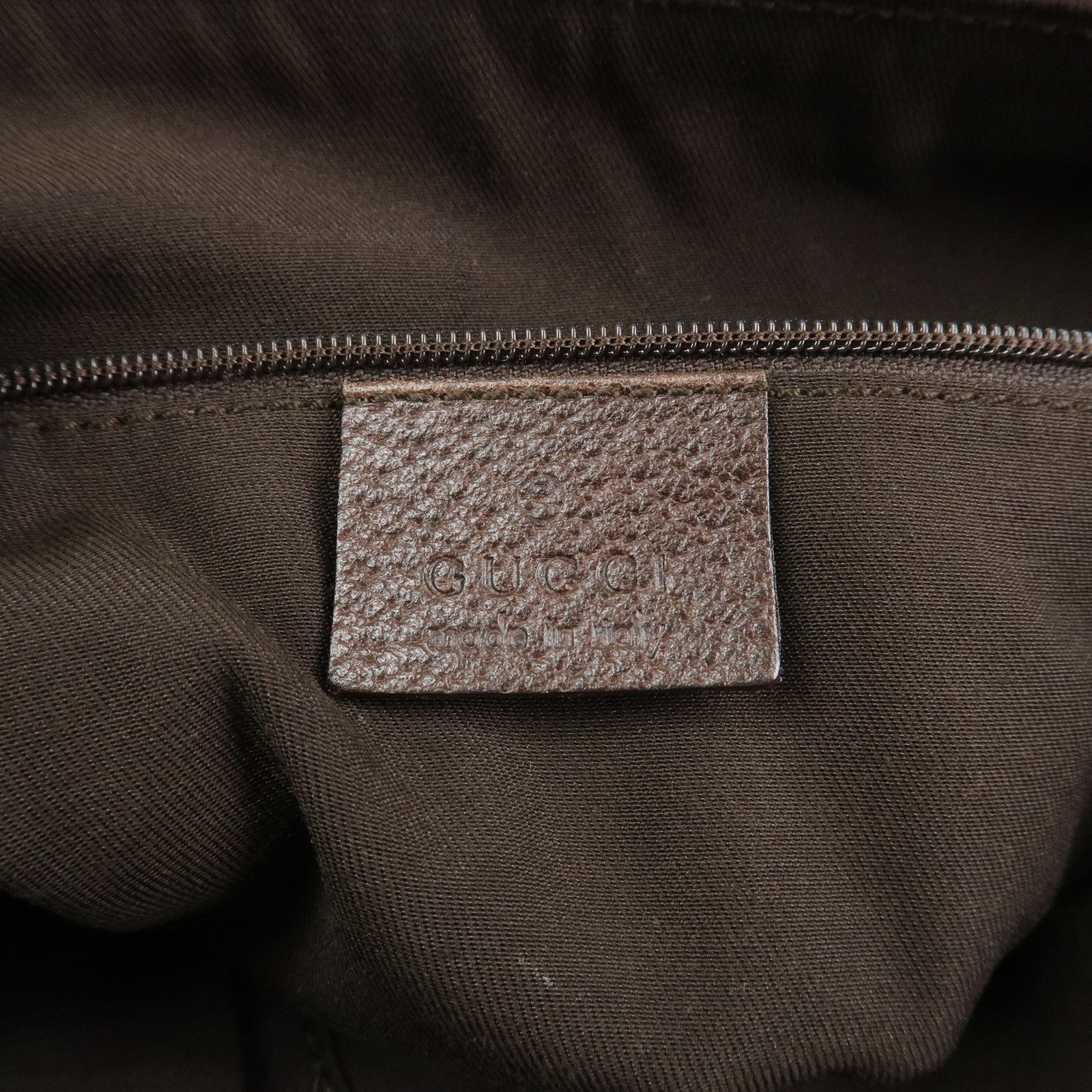 GUCCI GG Canvas Leather Shoulder Bag Hand Bag Beige Brown 146244