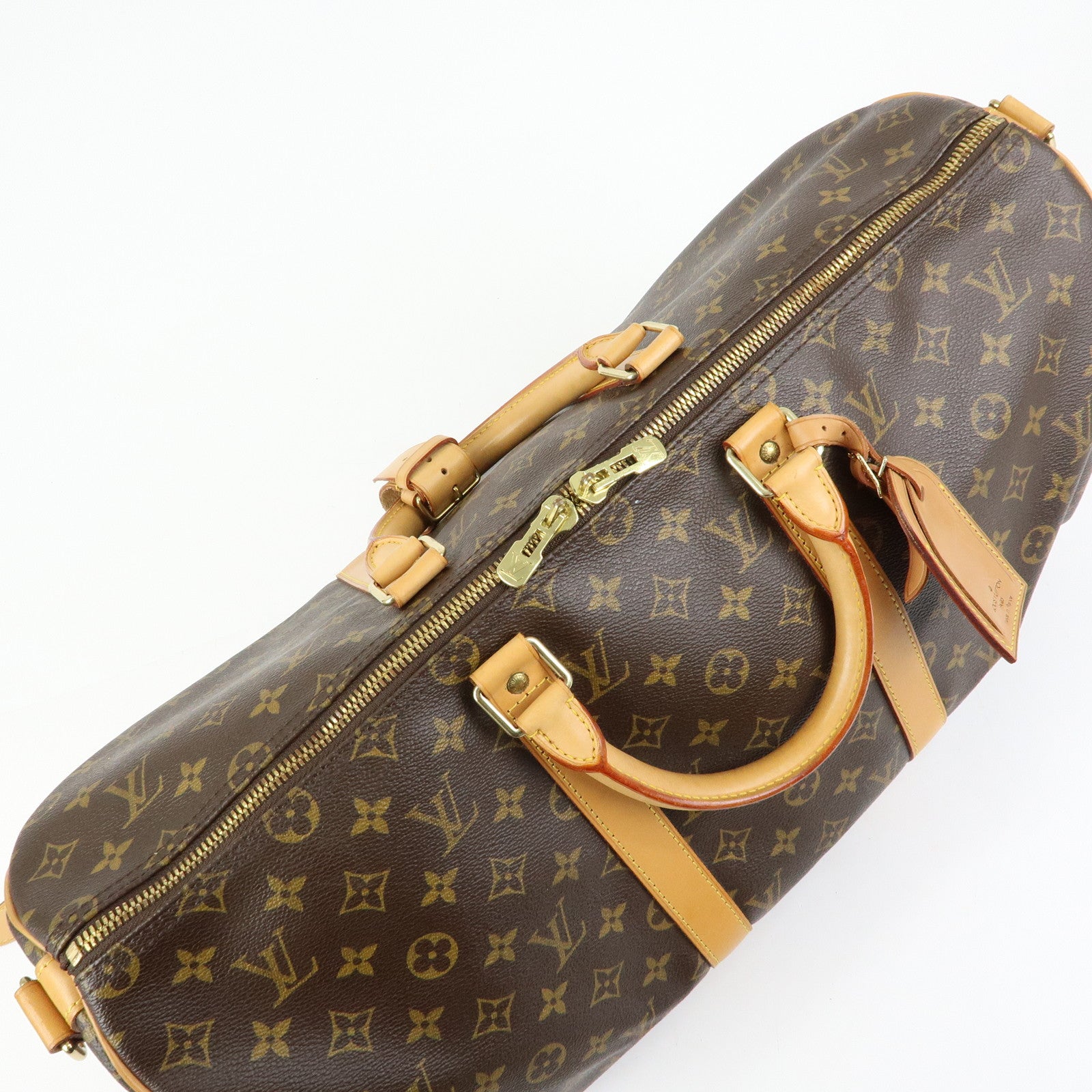 Louis Vuitton Monogram Keep All Bandouliere 50 Boston Bag M41416