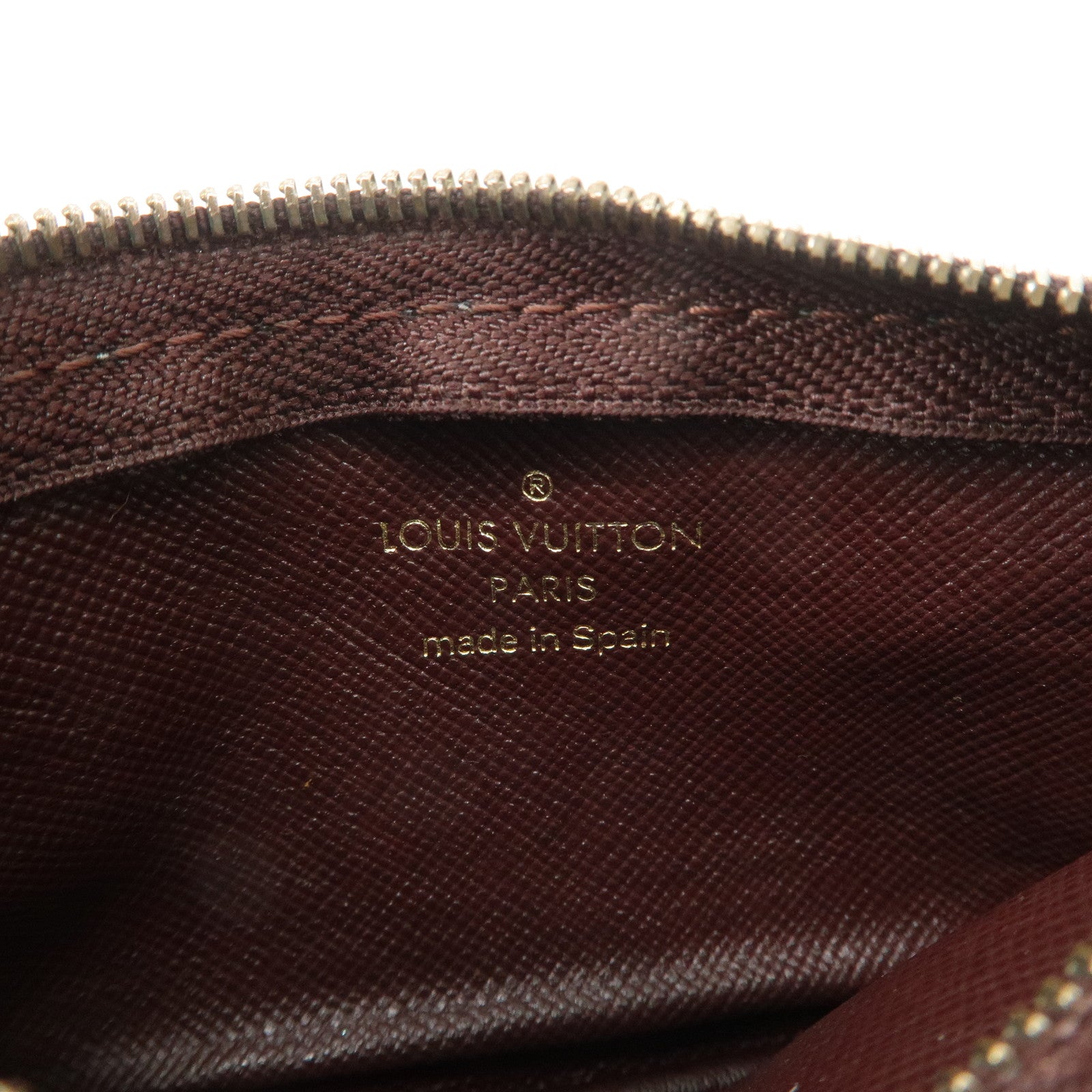 Louis Vuitton Monogram Mini Lin Set of 2 Coin Case M92238 M63805 Used