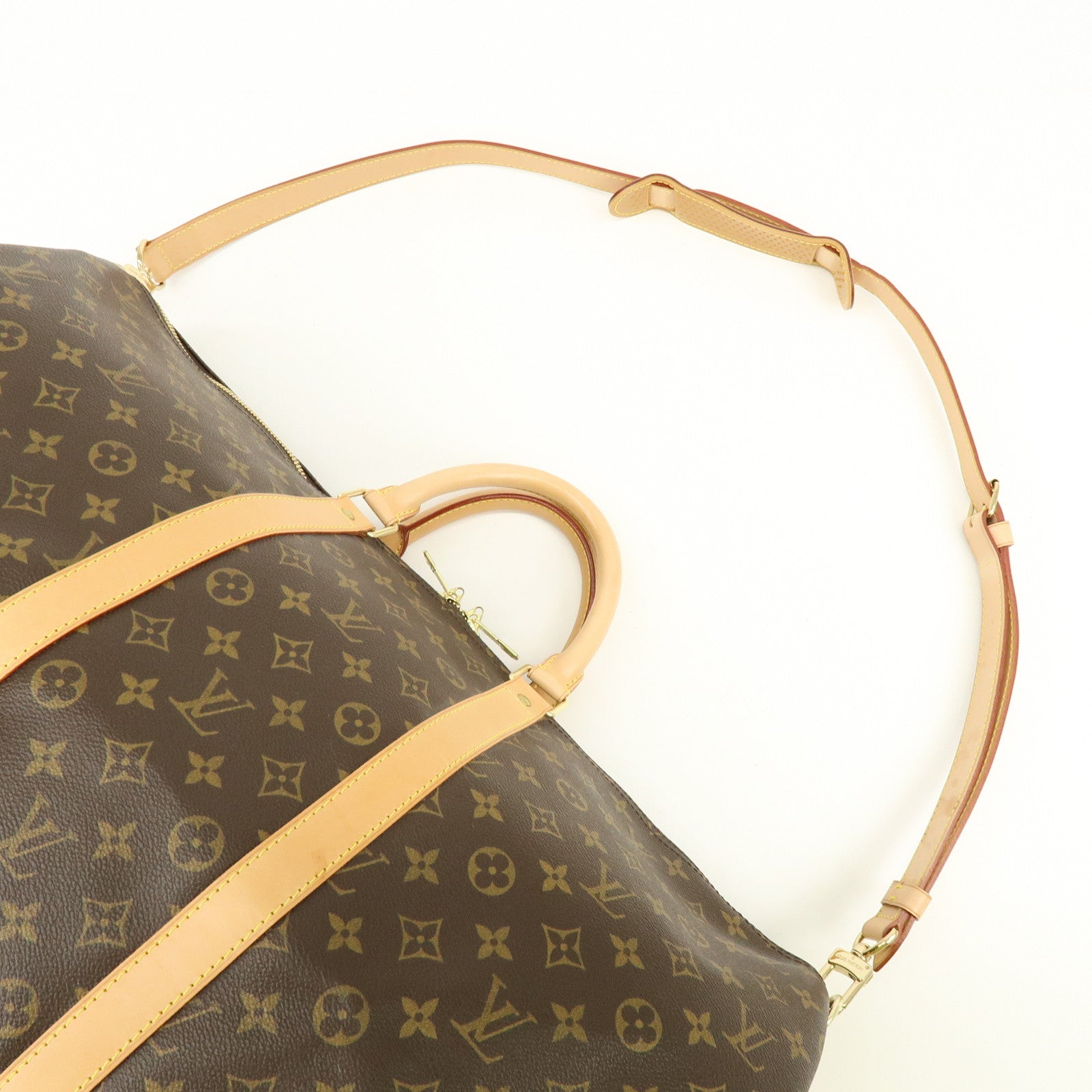 Louis Vuitton Monogram Keep All Bandouliere 55 Boston Bag M41414
