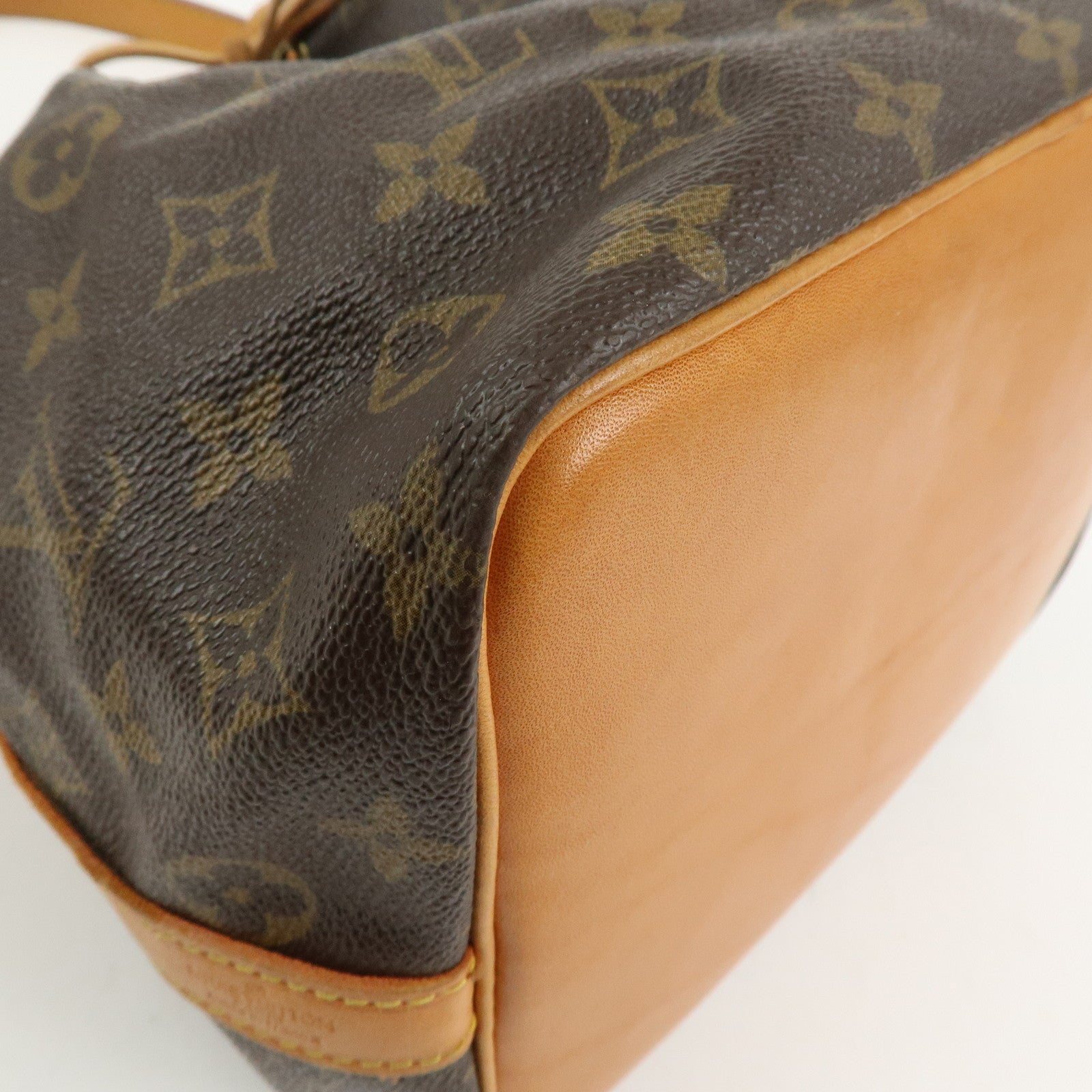 Louis Vuitton Monogram Canvas Petit Noe Shoulder Bag Brown M42226
