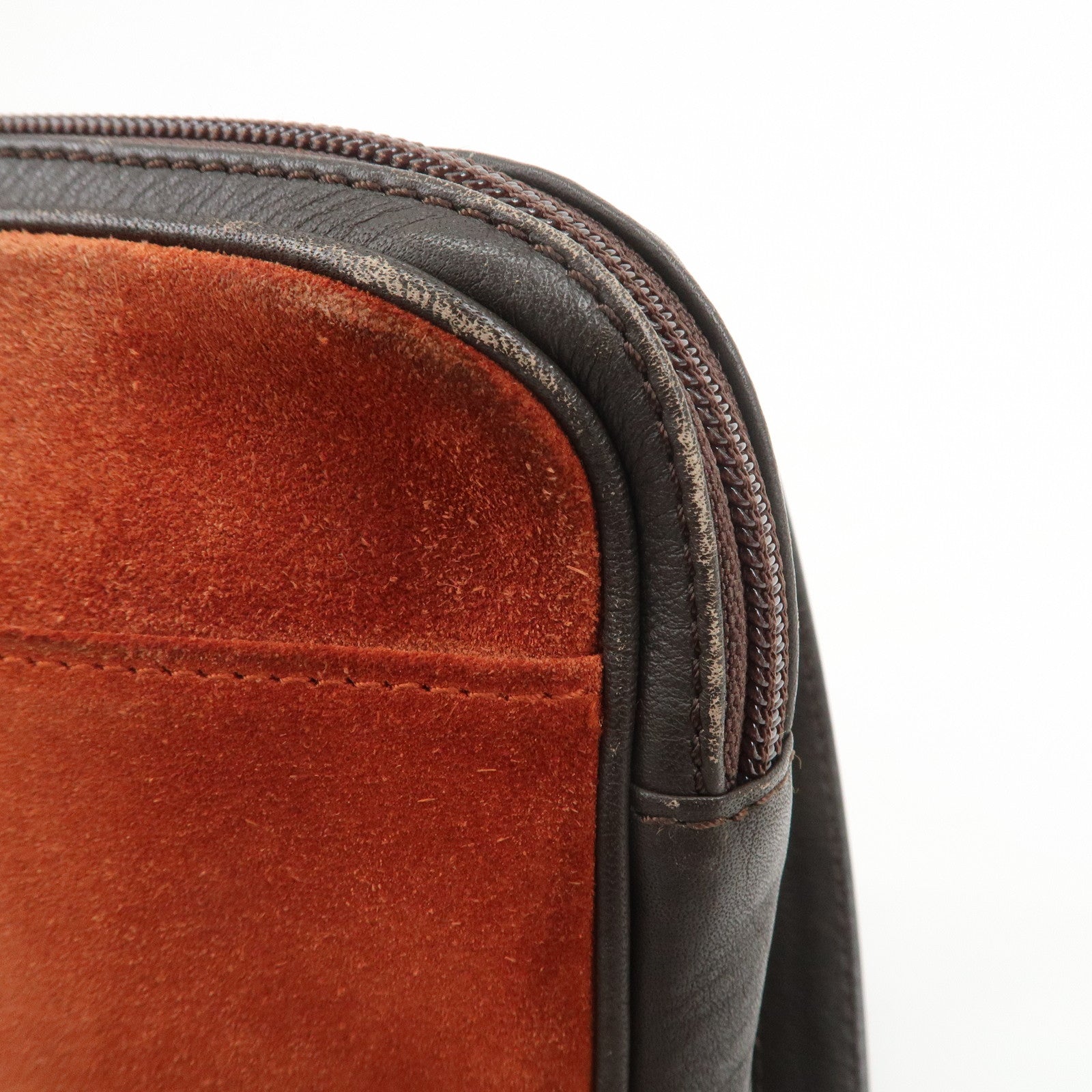 LOEWE Anagram Suede Leather Shoulder Bag Crossbody Bag Brown