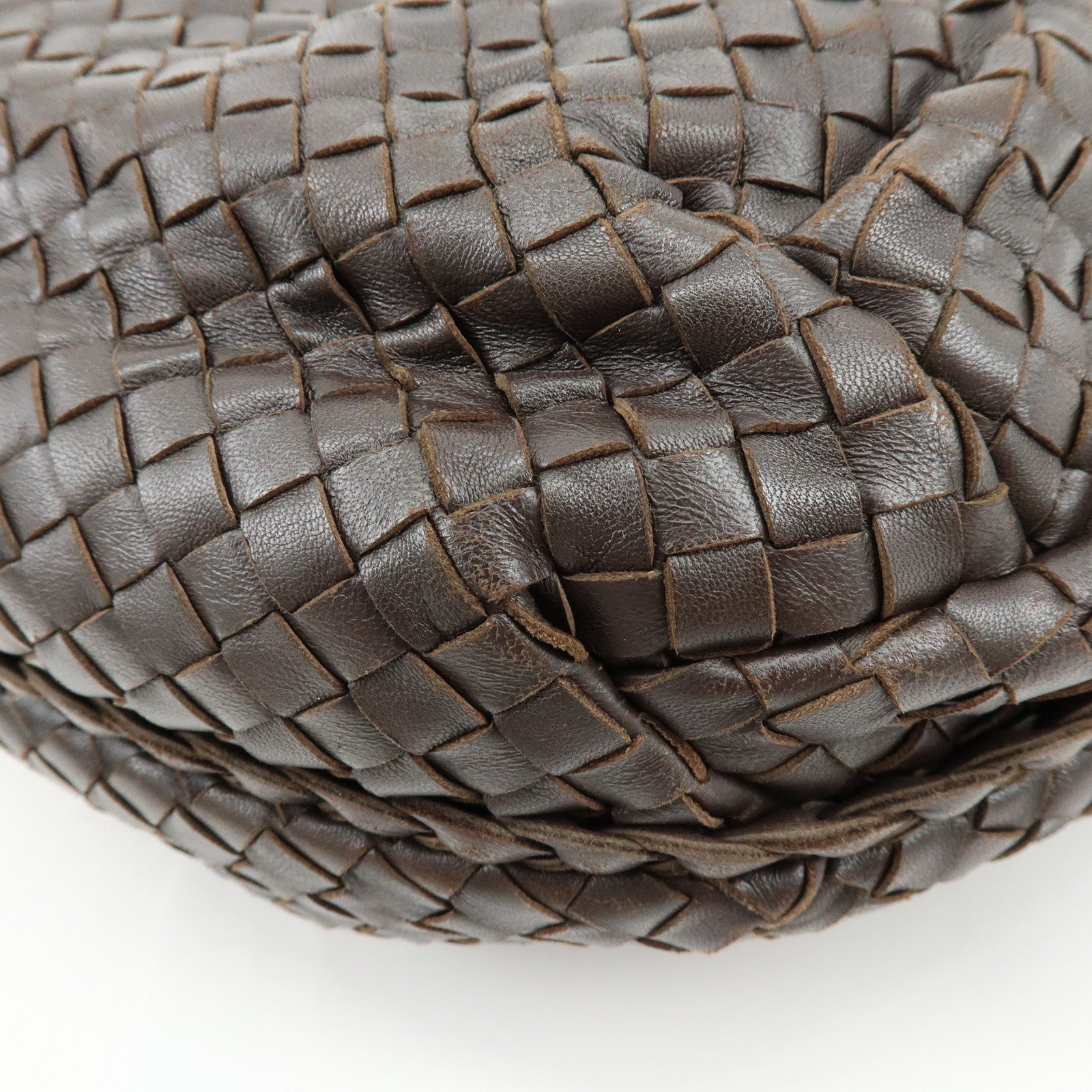 BOTTEGA VENETA Hobo Intrecciato Leather Shoulder Bag Brown 232499